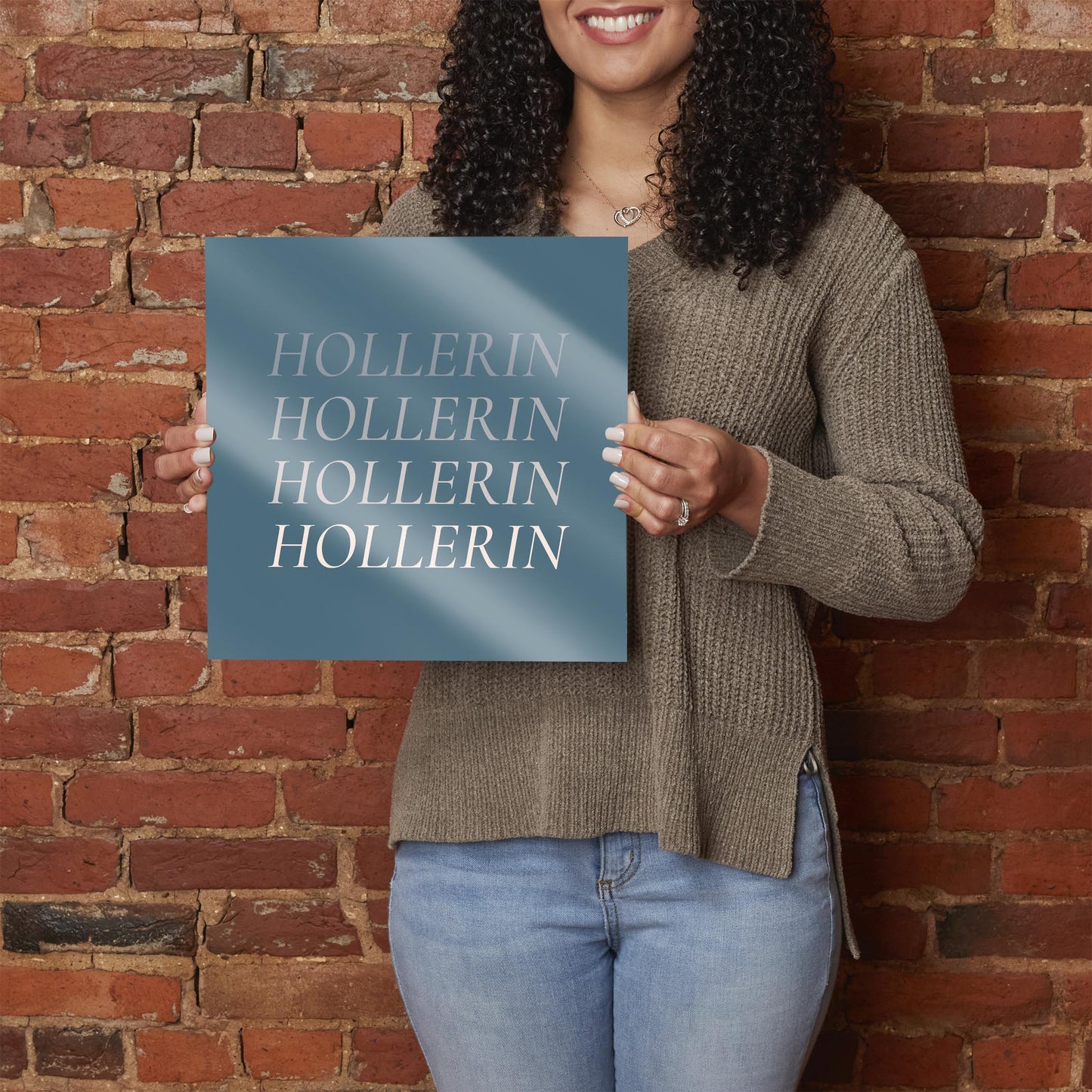 Modern Minimalist Arkansas Hollerin | Hi-Def Glass Art | Eaches | Min 1