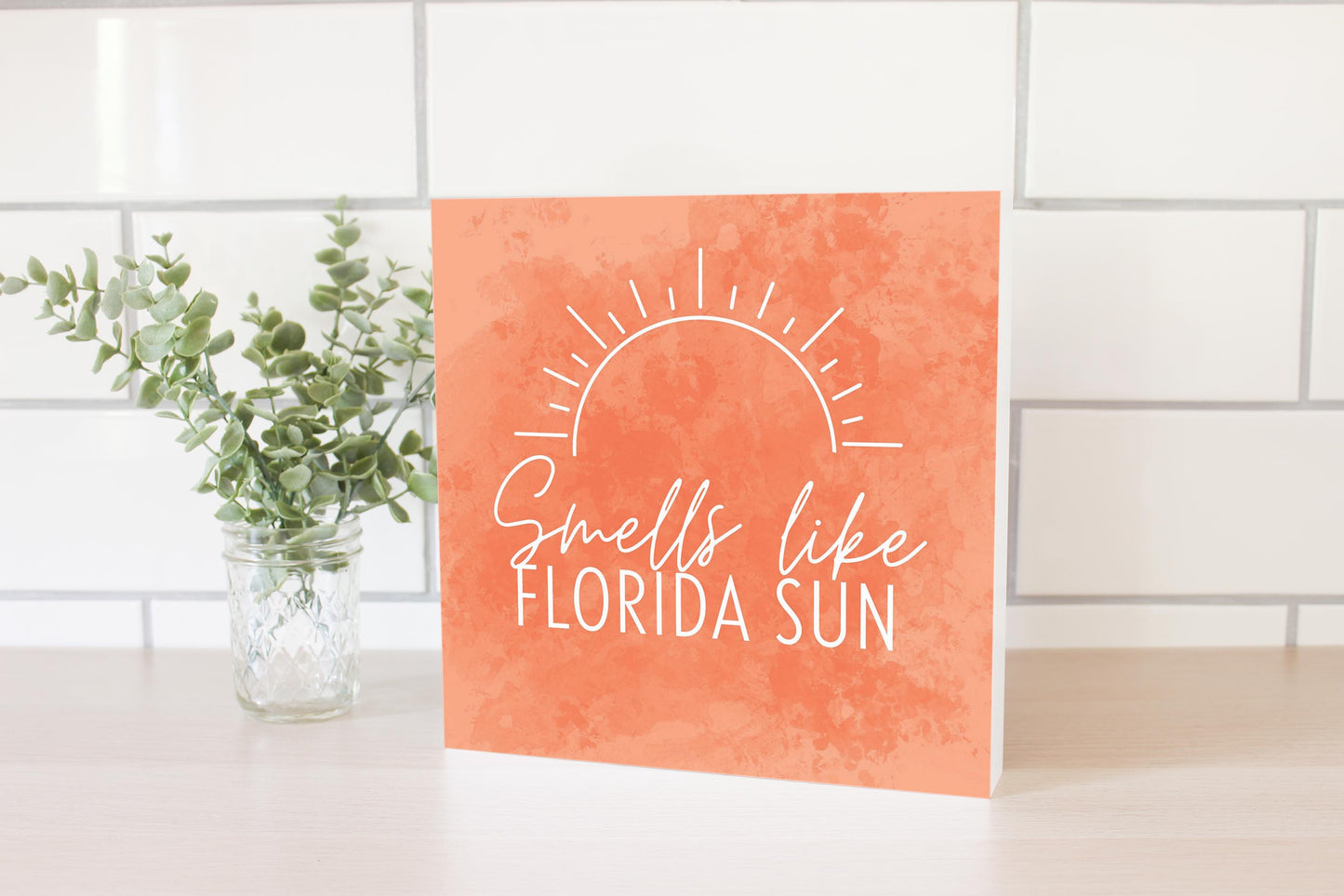 Smells Like Florida Sun Pink | Wood Block | Eaches | Min 2