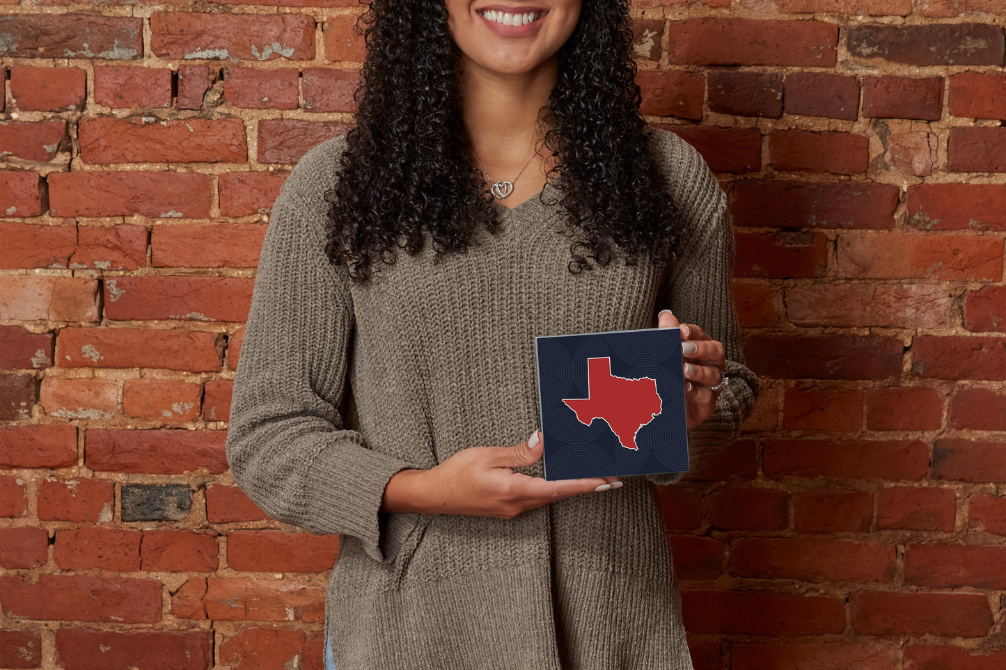 Modern Minimalist Texas Colors Shape | Wood Block | Eaches | Min 4