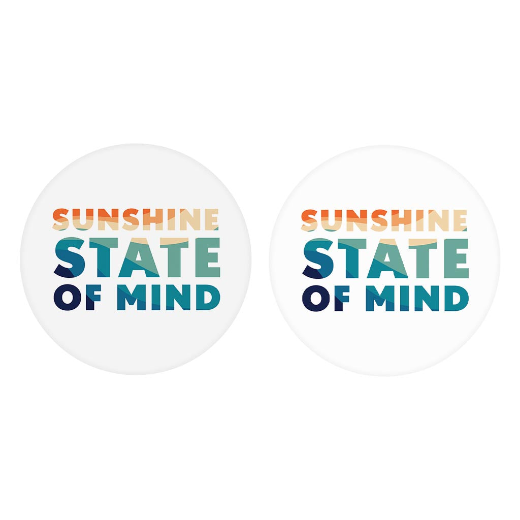 Sunshine State Of Mind | Absorbent Car Coasters | Set of 2 | Min 4