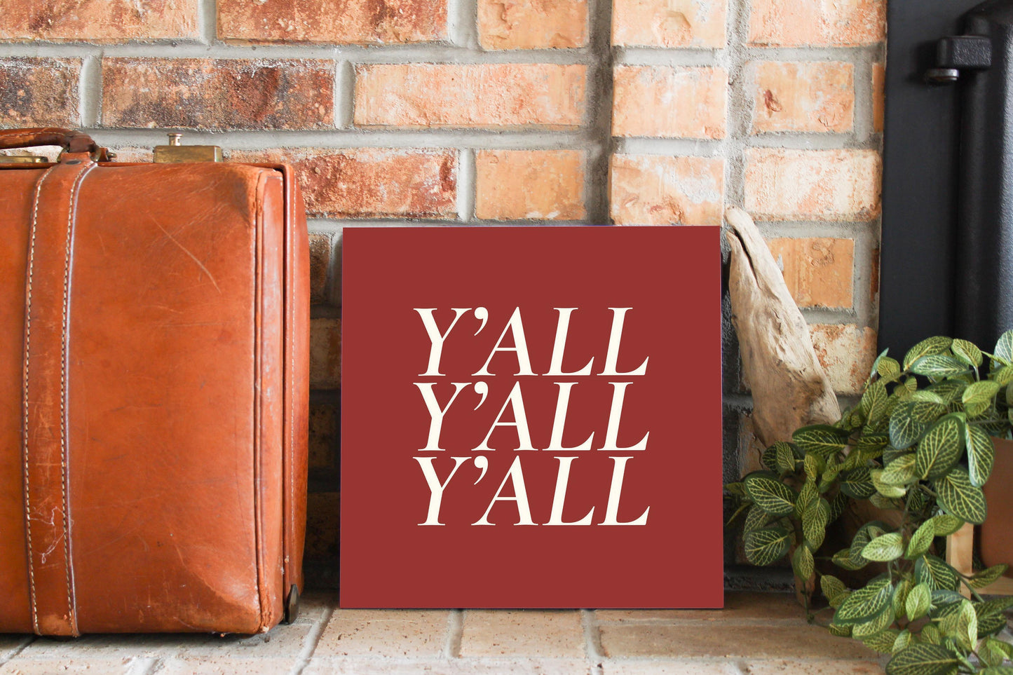 Modern Minimalist Oklahoma Yall | Wood Sign | Eaches | Min 2
