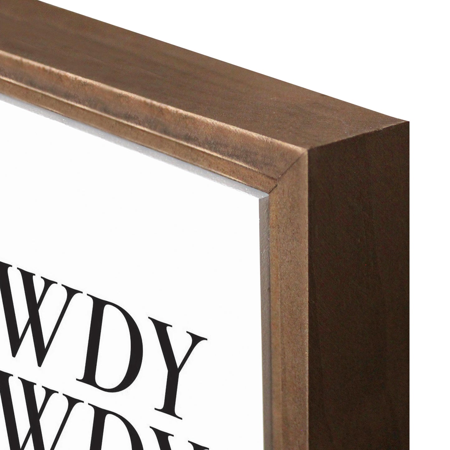 Minimalistic B&W Texas Howdy | Wood Sign | Eaches | Min 1