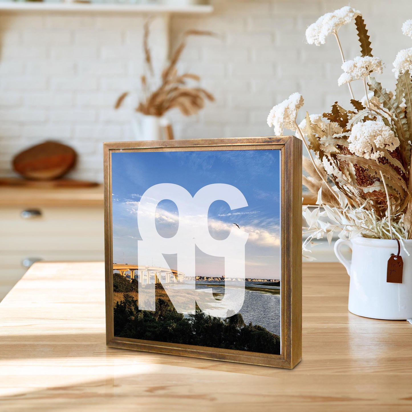 OCNJ Photo With Text | Wood Sign | Eaches | Min 1