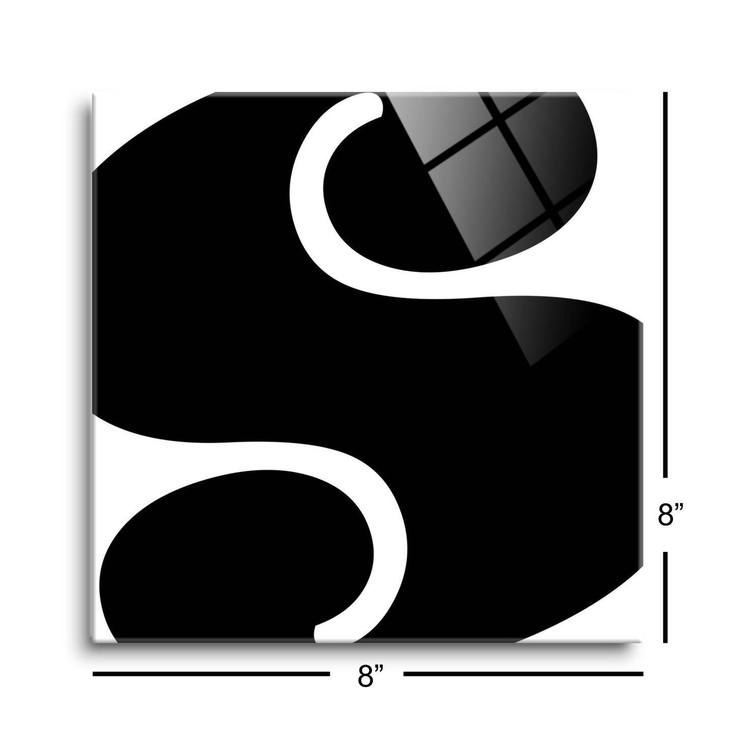 Fun Chunky Monogram S | Hi-Def Glass Art | Eaches | Min 2
