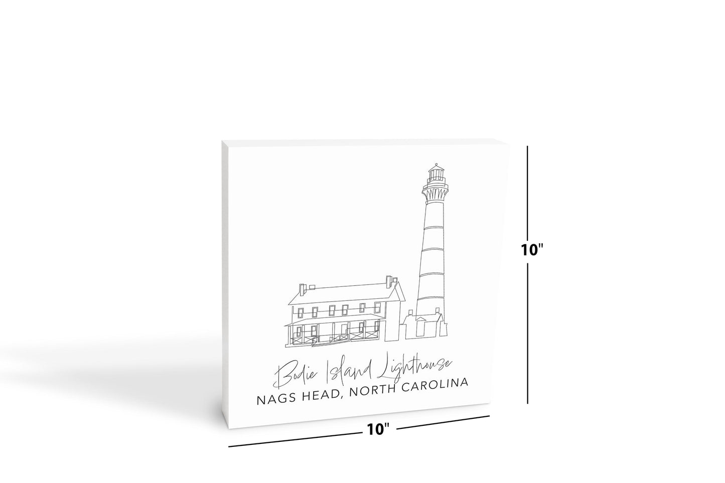 Bodie Island Lighthouse | Wood Block | Eaches | Min 2