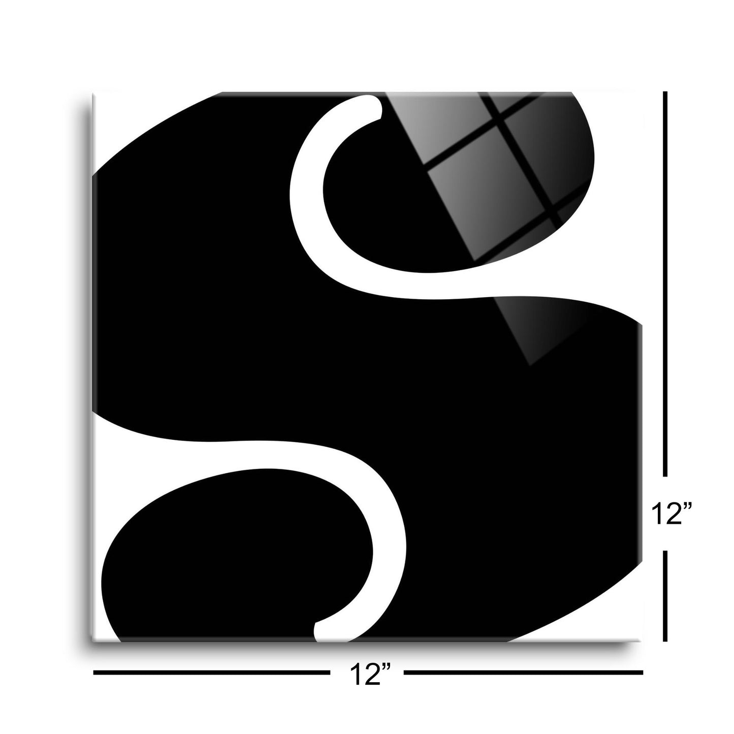 Fun Chunky Monogram S | Hi-Def Glass Art | Eaches | Min 1