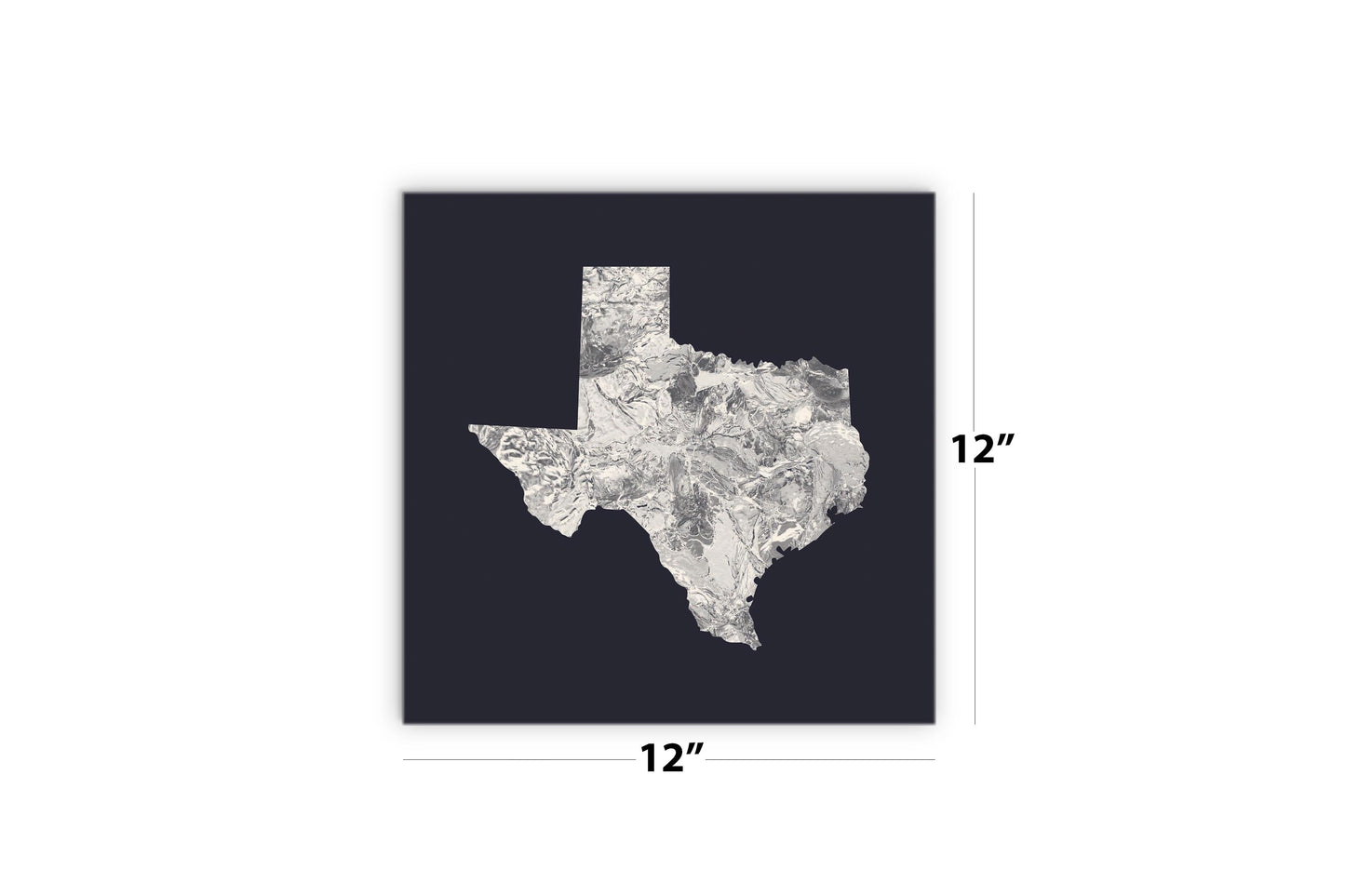 Modern Minimalist Texas Metal State Shape | Wood Sign | Eaches | Min 2