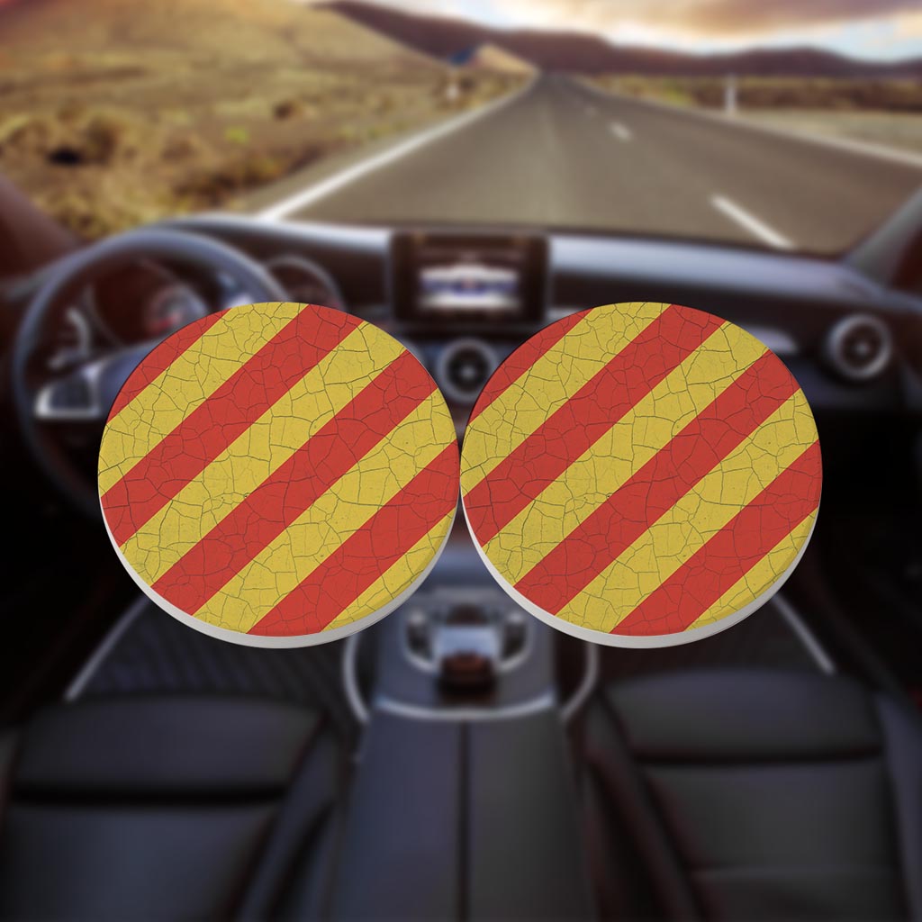 Nautical Flag Yankee| Absorbent Car Coasters | Set of 2 | Min 4