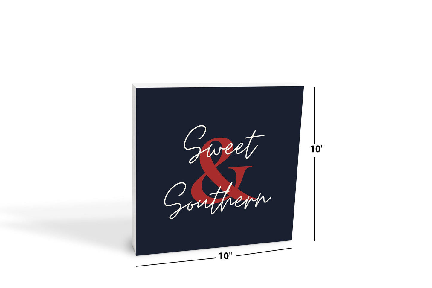 Modern Minimalist Texas Colors Sweet Southern | Wood Block | Eaches | Min 2