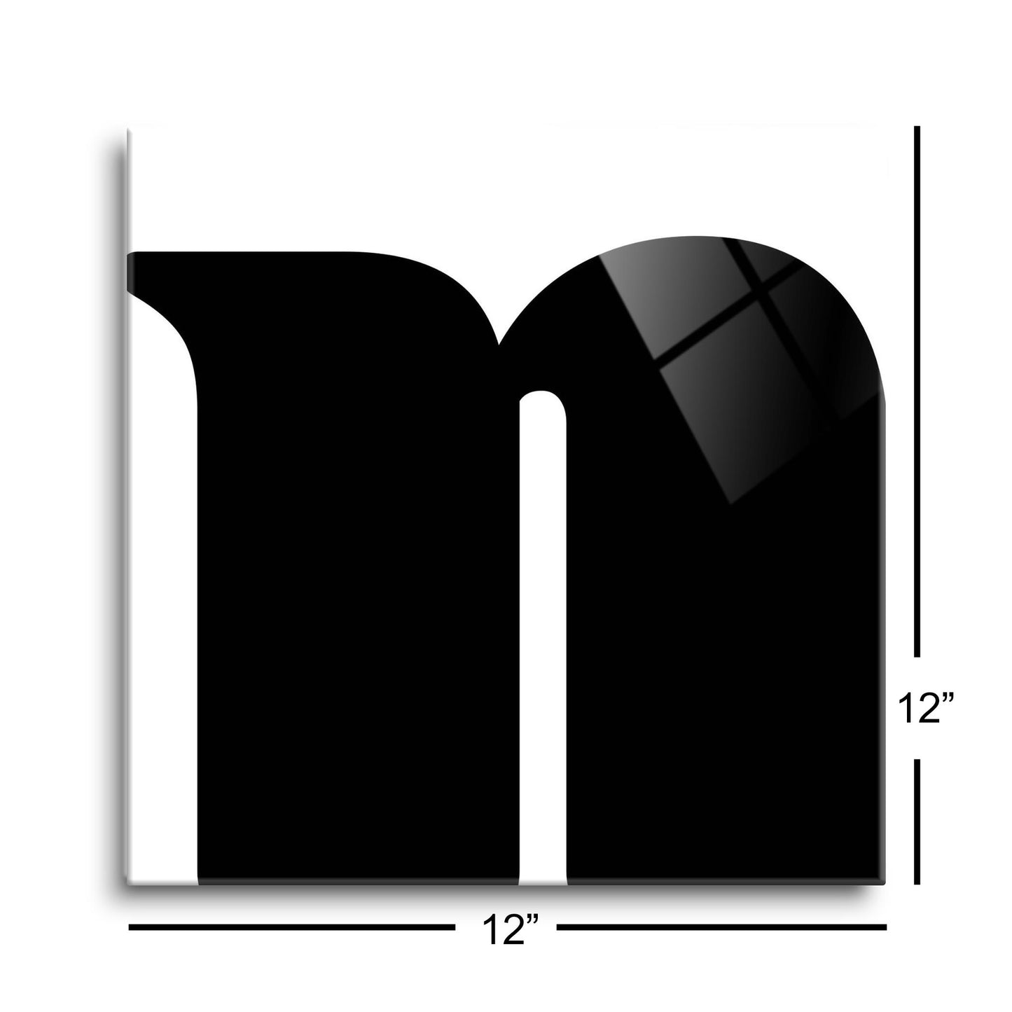 Fun Chunky Monogram N | Hi-Def Glass Art | Eaches | Min 1