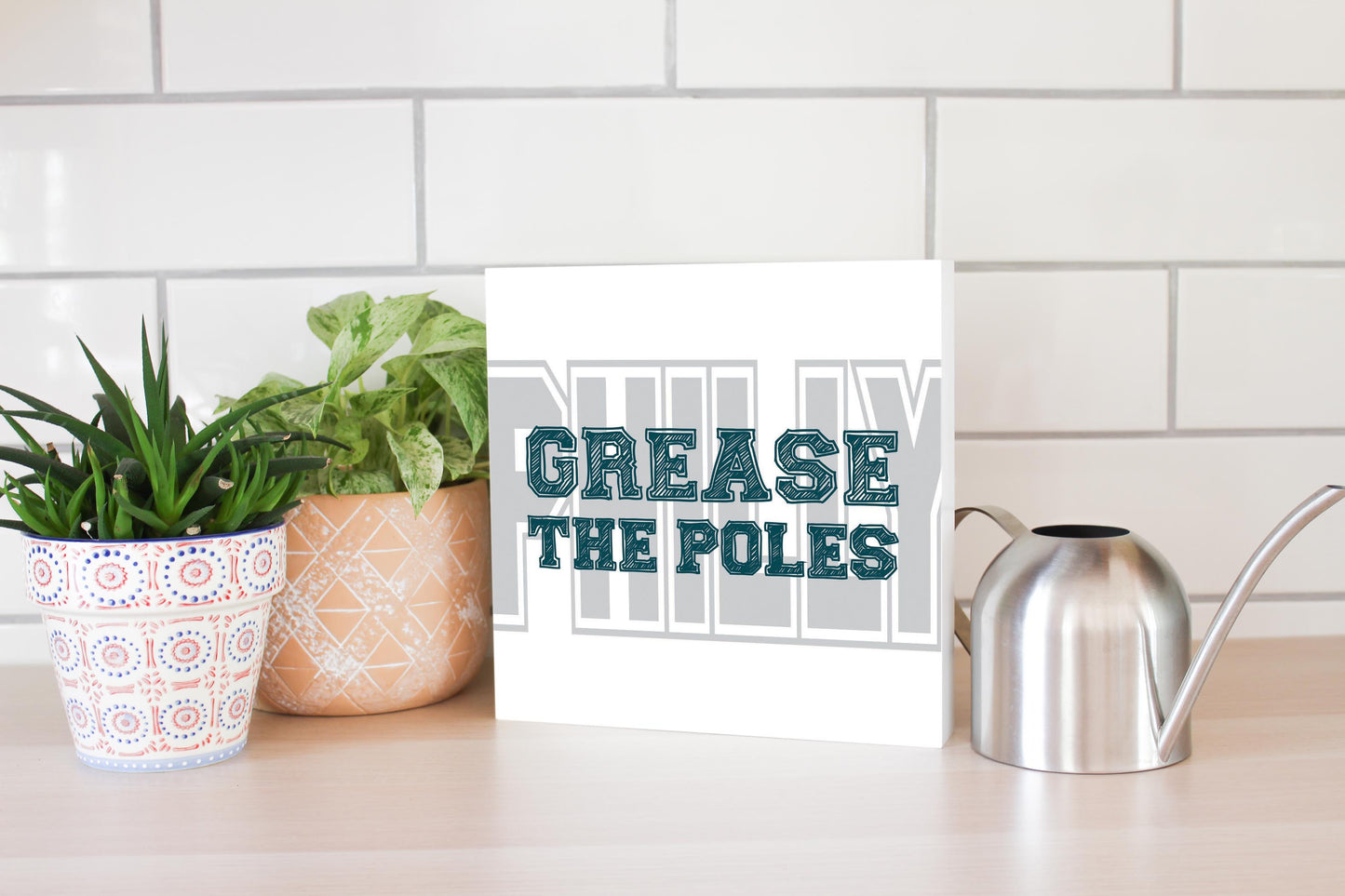 Modern Minimalist Pennsylvania Grease The Poles | Wood Block | Eaches | Min 2