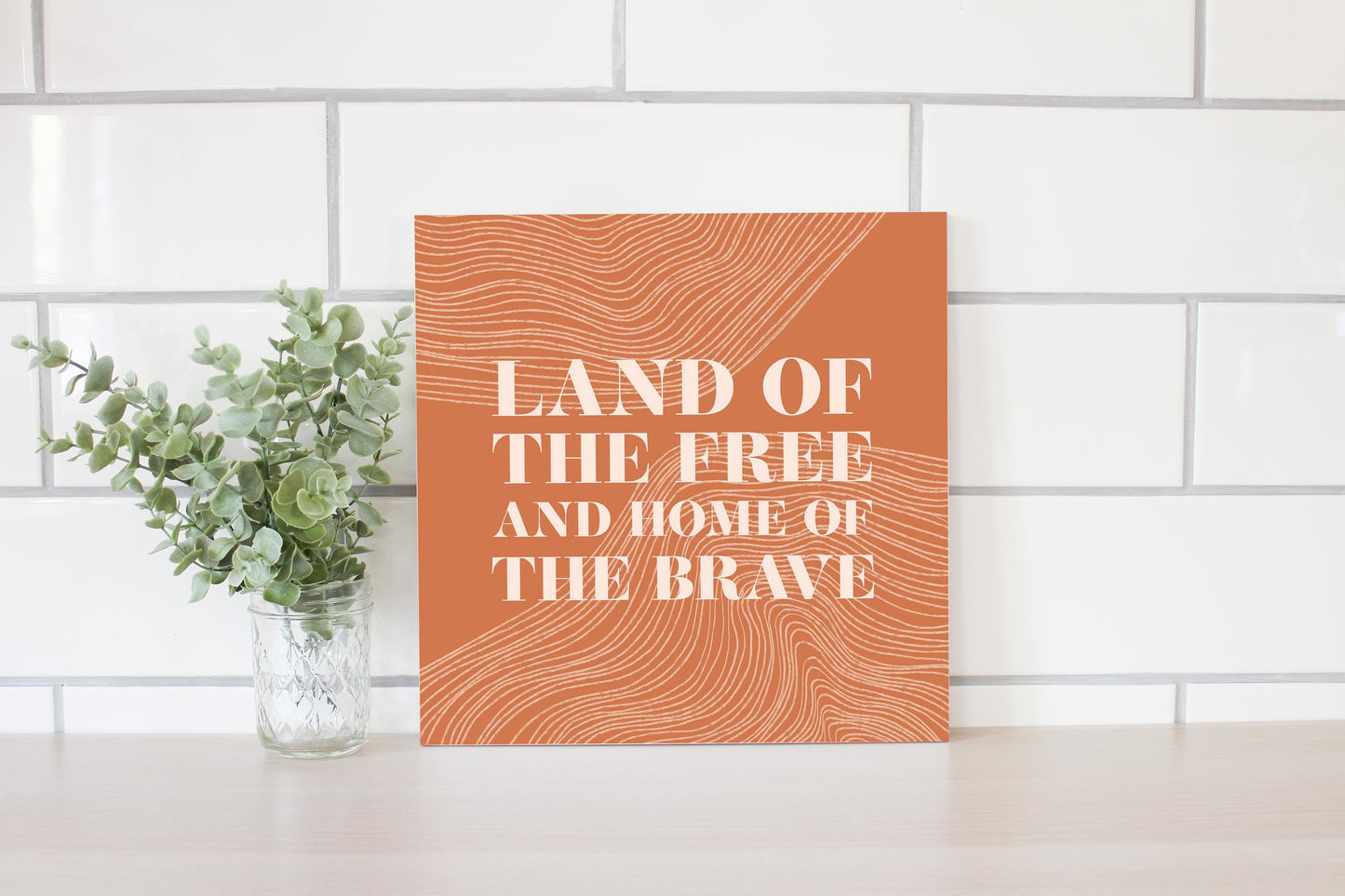 Modern Minimalist New York Free Brave | Wood Sign | Eaches | Min 2