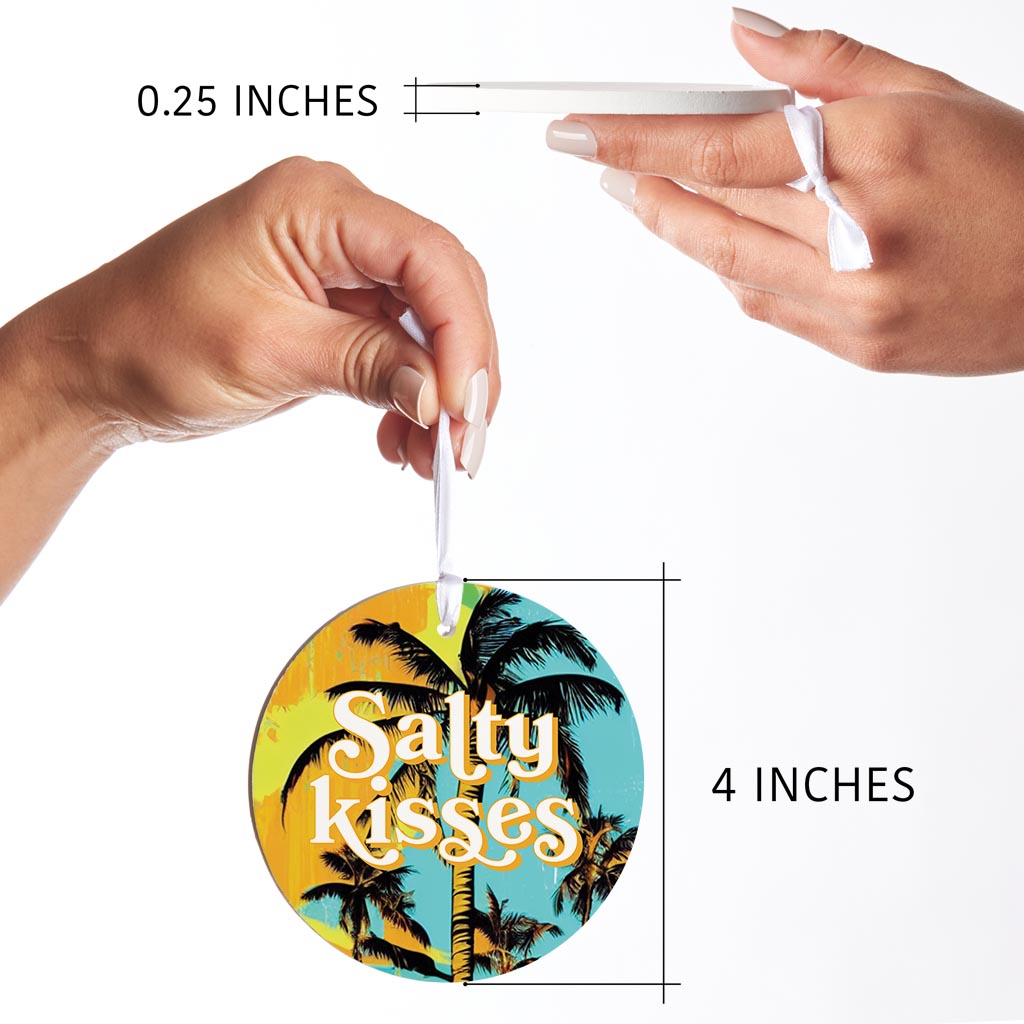 Salty Kisses Palm Trees| Wood Ornament | Eaches | Min 6