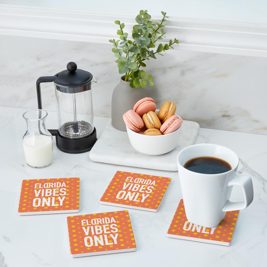 Florida Vibes Only | Absorbent Coasters | Set of 4 | Min 2