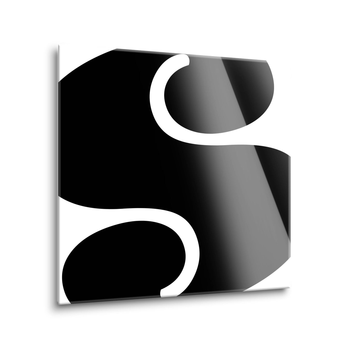 Fun Chunky Monogram S | Hi-Def Glass Art | Eaches | Min 2