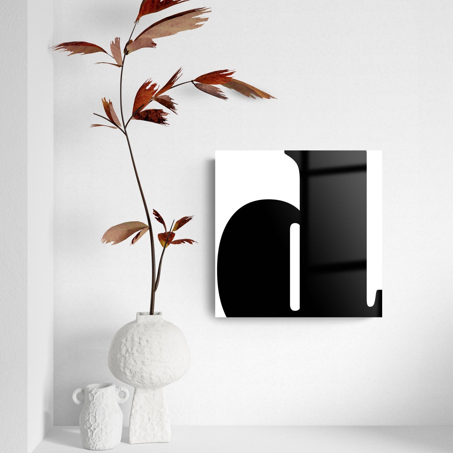 Fun Chunky Monogram D | Hi-Def Glass Art | Eaches | Min 2