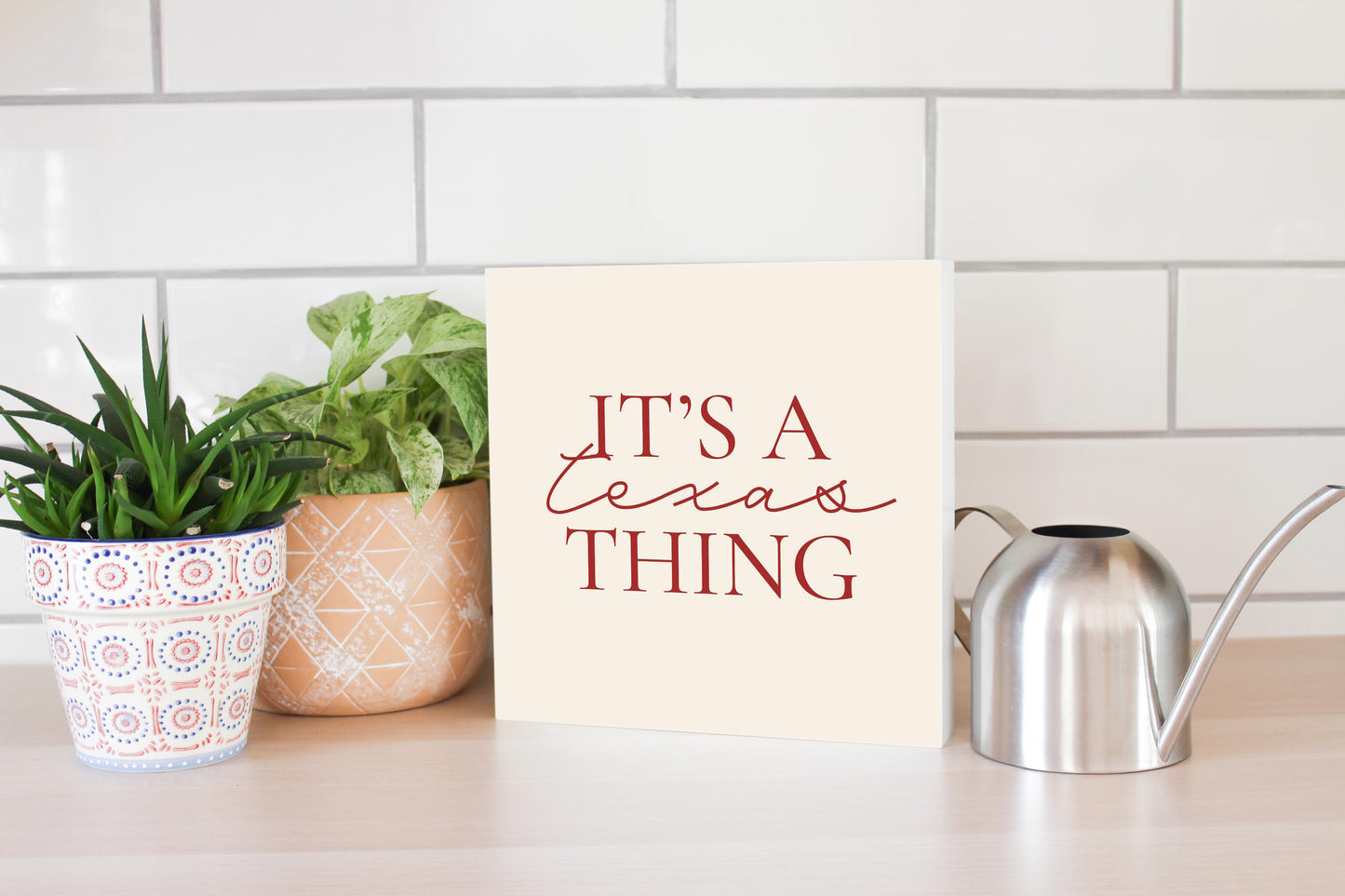 Modern Minimalist Texas It S A Texas Thing | Wood Block | Eaches | Min 2