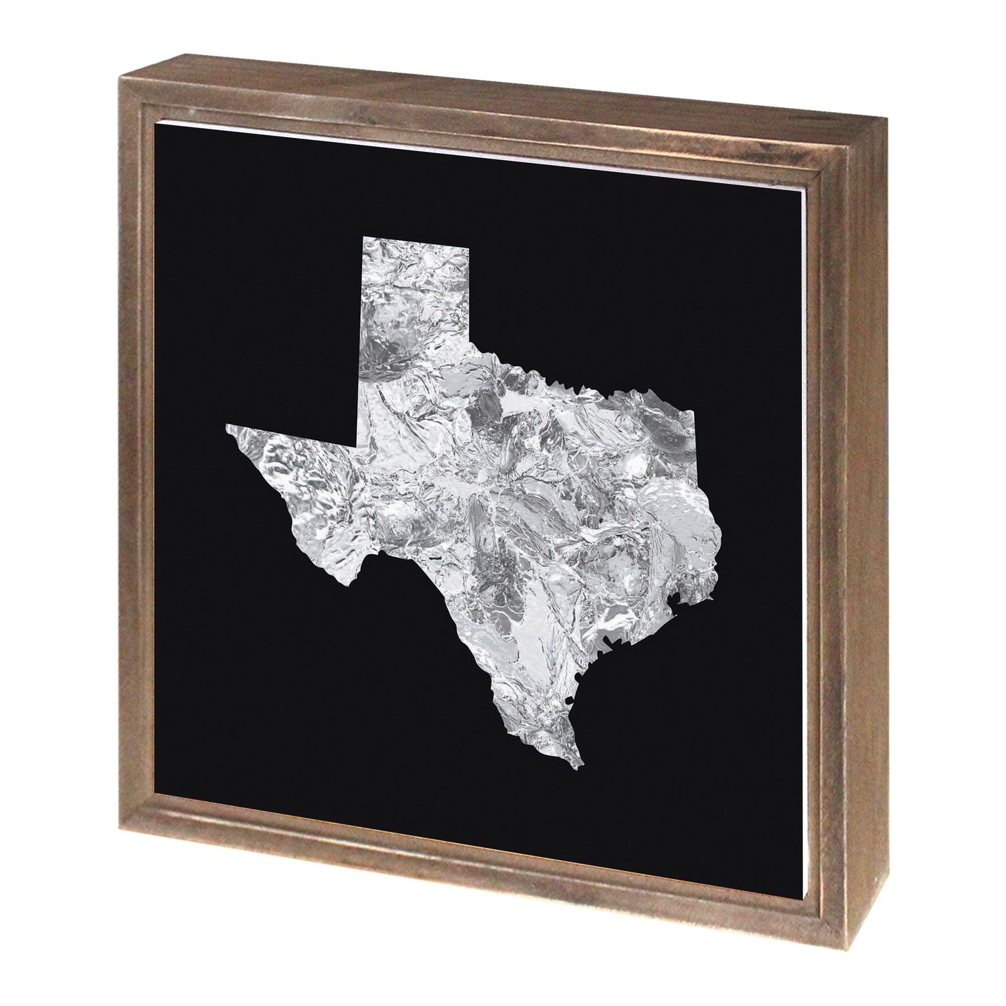 Minimalistic B&W Texas Metal State Shape | Wood Sign | Eaches | Min 1