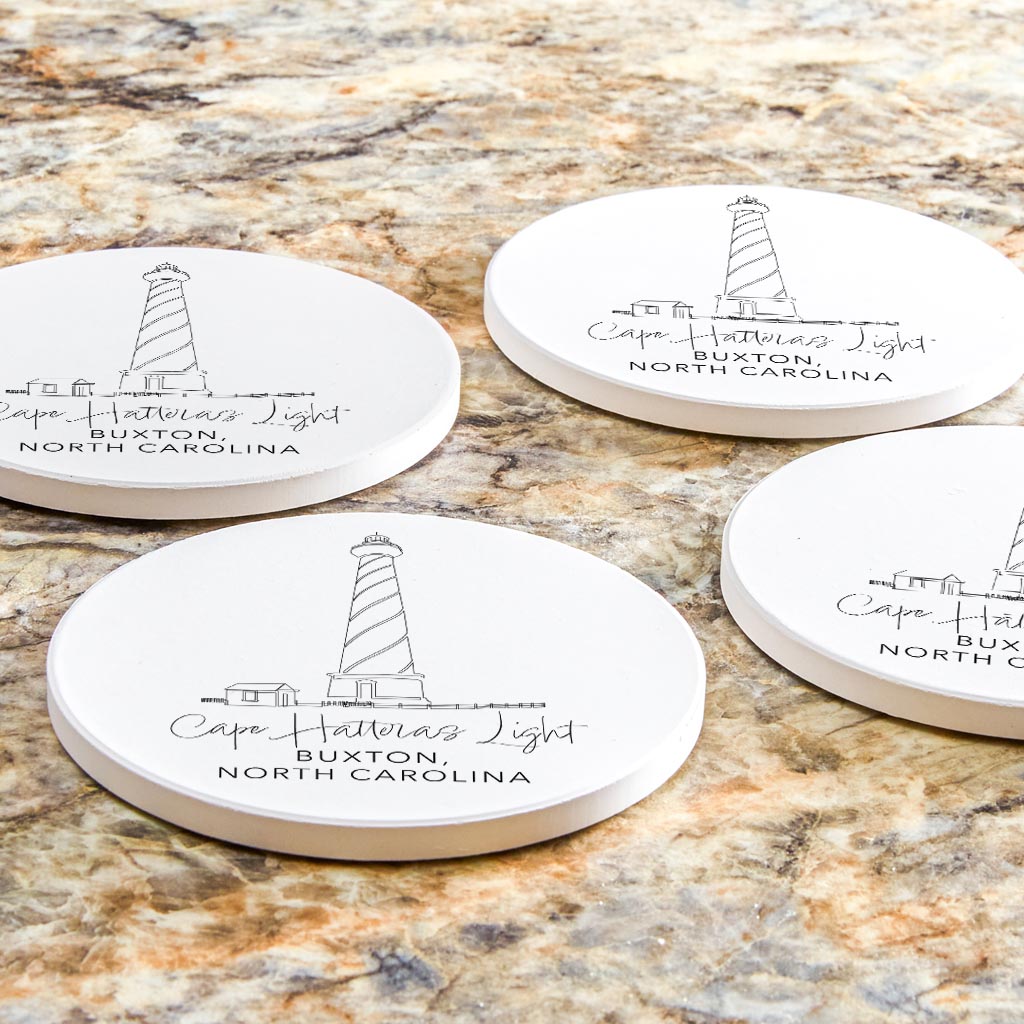 Cape Hatteras Light| Absorbent Coasters | Set of 4 | Min 2