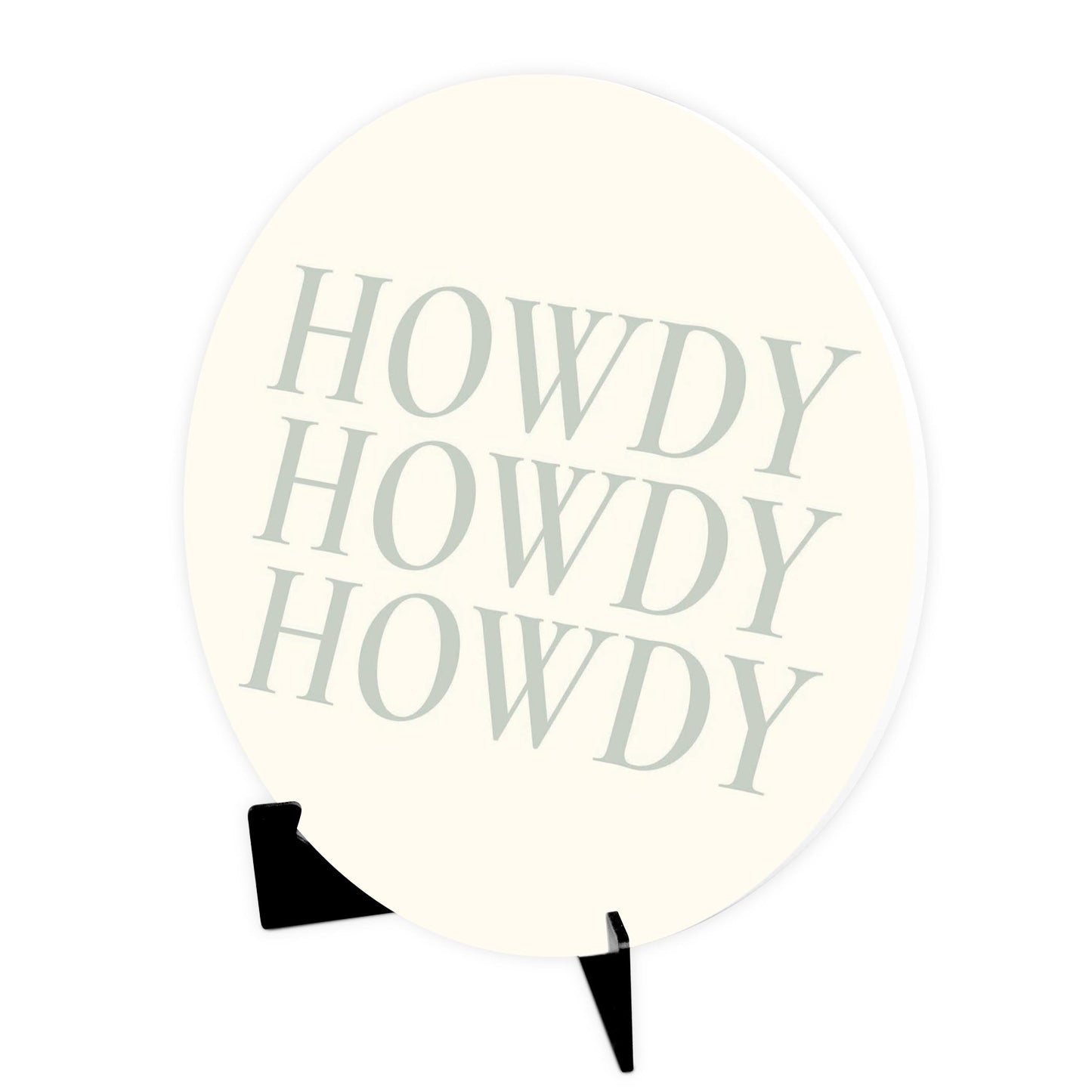 Modern Minimalist Oklahoma Howdy | Wood Sign | Eaches | Min 1