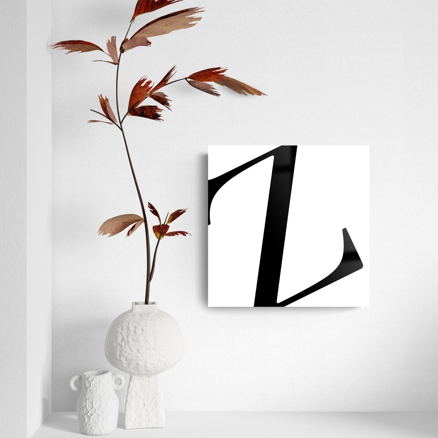 Minimal Monogram Z | Hi-Def Glass Art | Eaches | Min 2