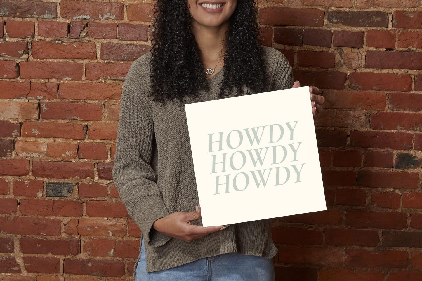 Modern Minimalist Oklahoma Howdy | Wood Sign | Eaches | Min 2