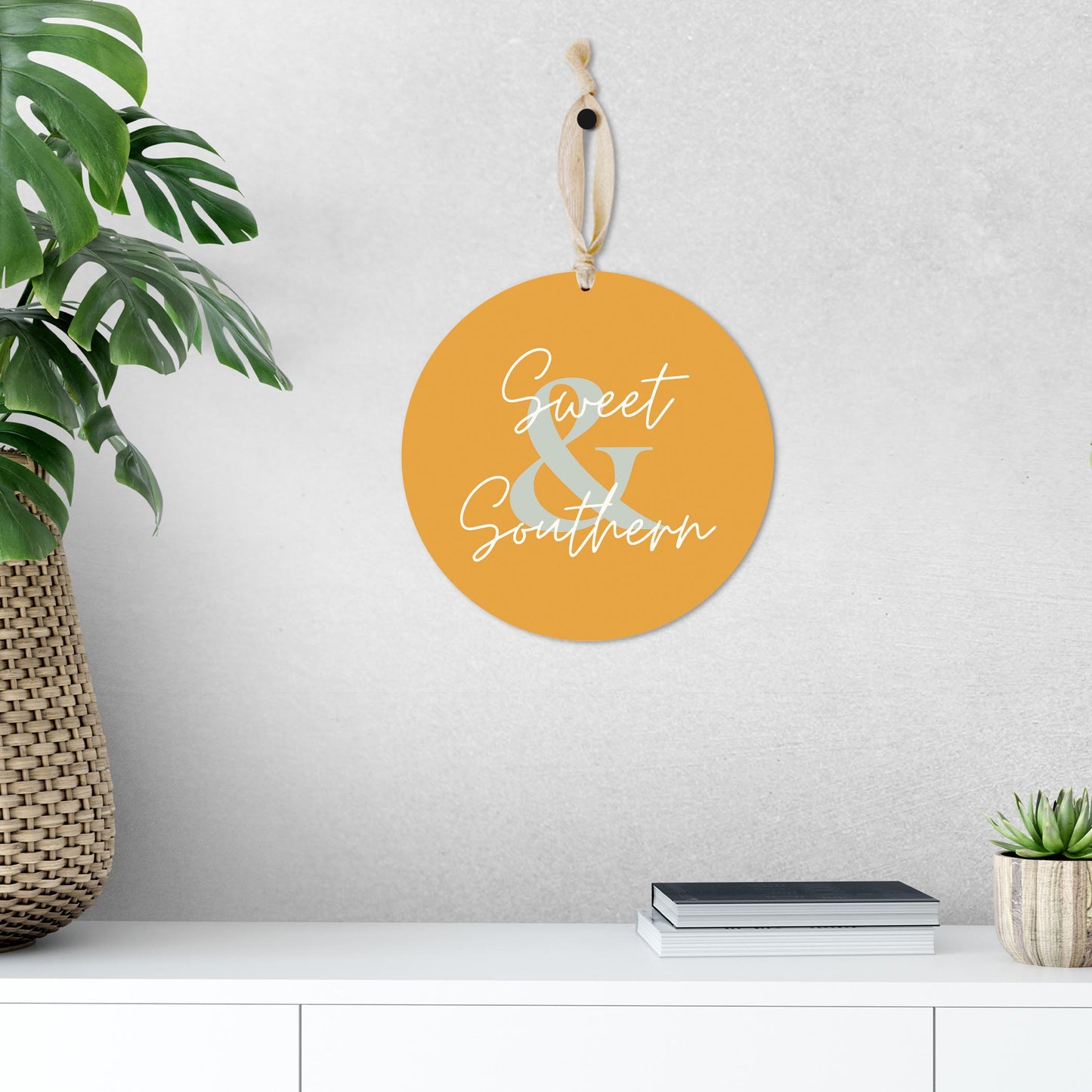 Modern Minimalist Oklahoma Sweet Southern | Wood Ornament | Eaches | Min 1