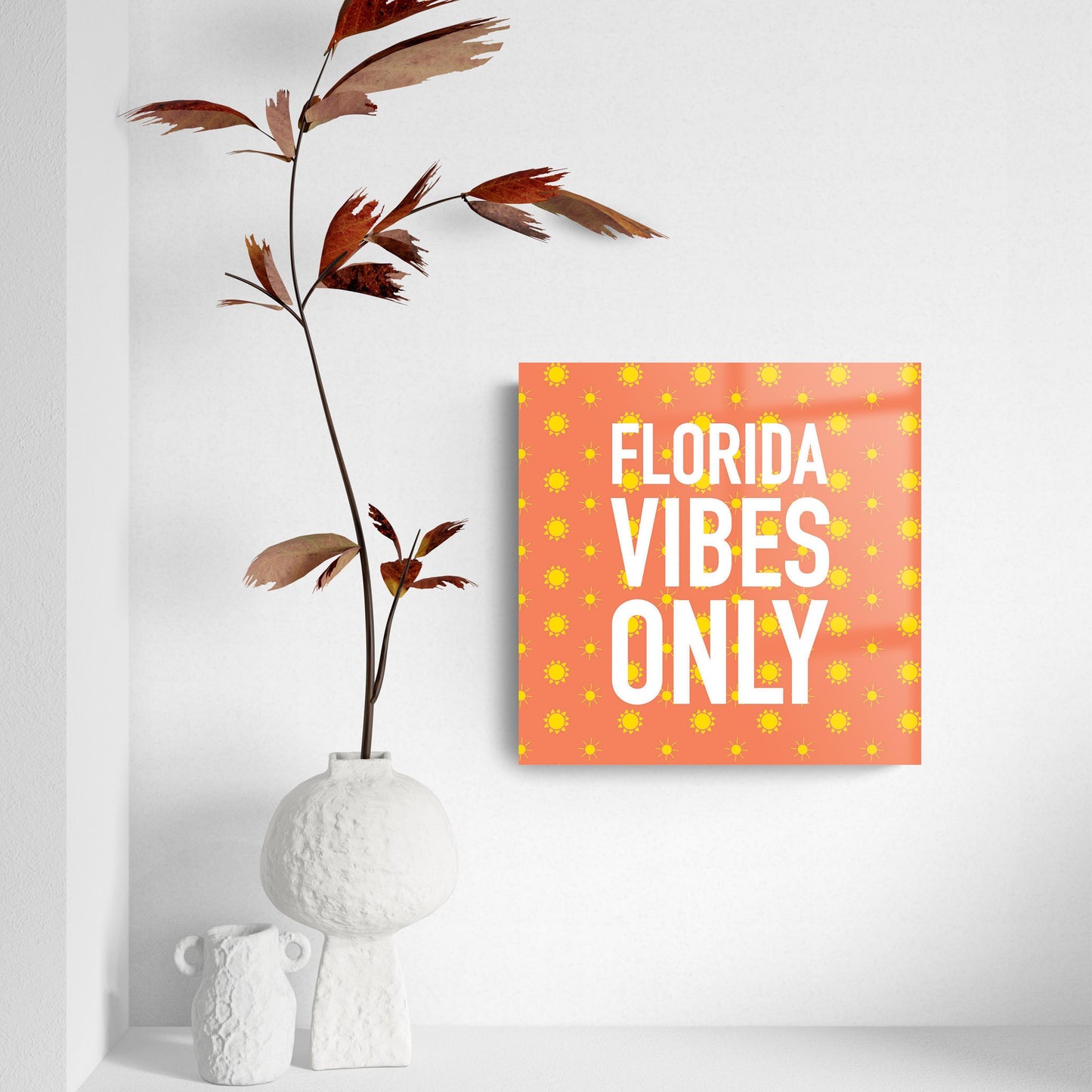 Florida Vibes Only | Hi-Def Glass Art | Eaches | Min 2