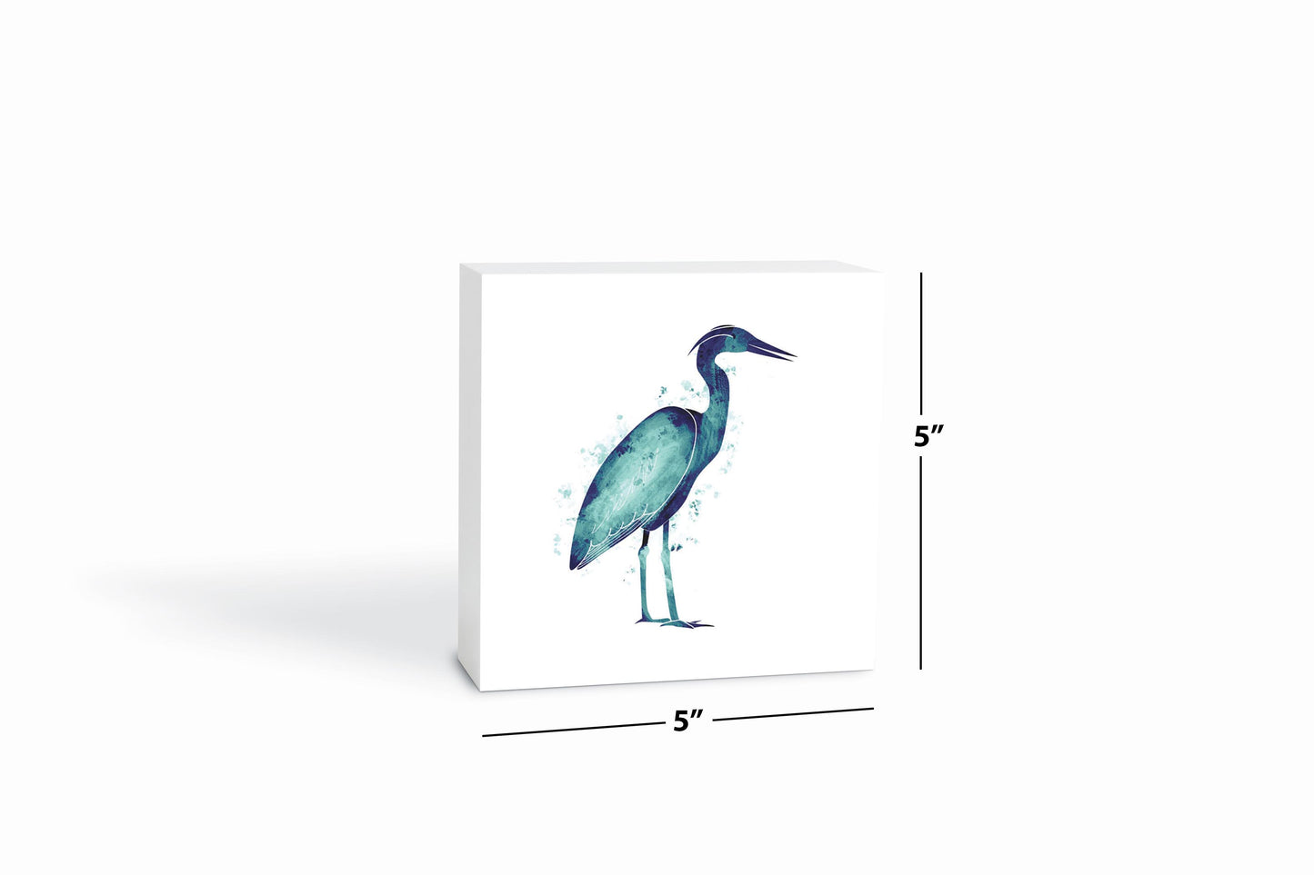 East Coast Water Color Heron | Wood Block | Eaches | Min 4
