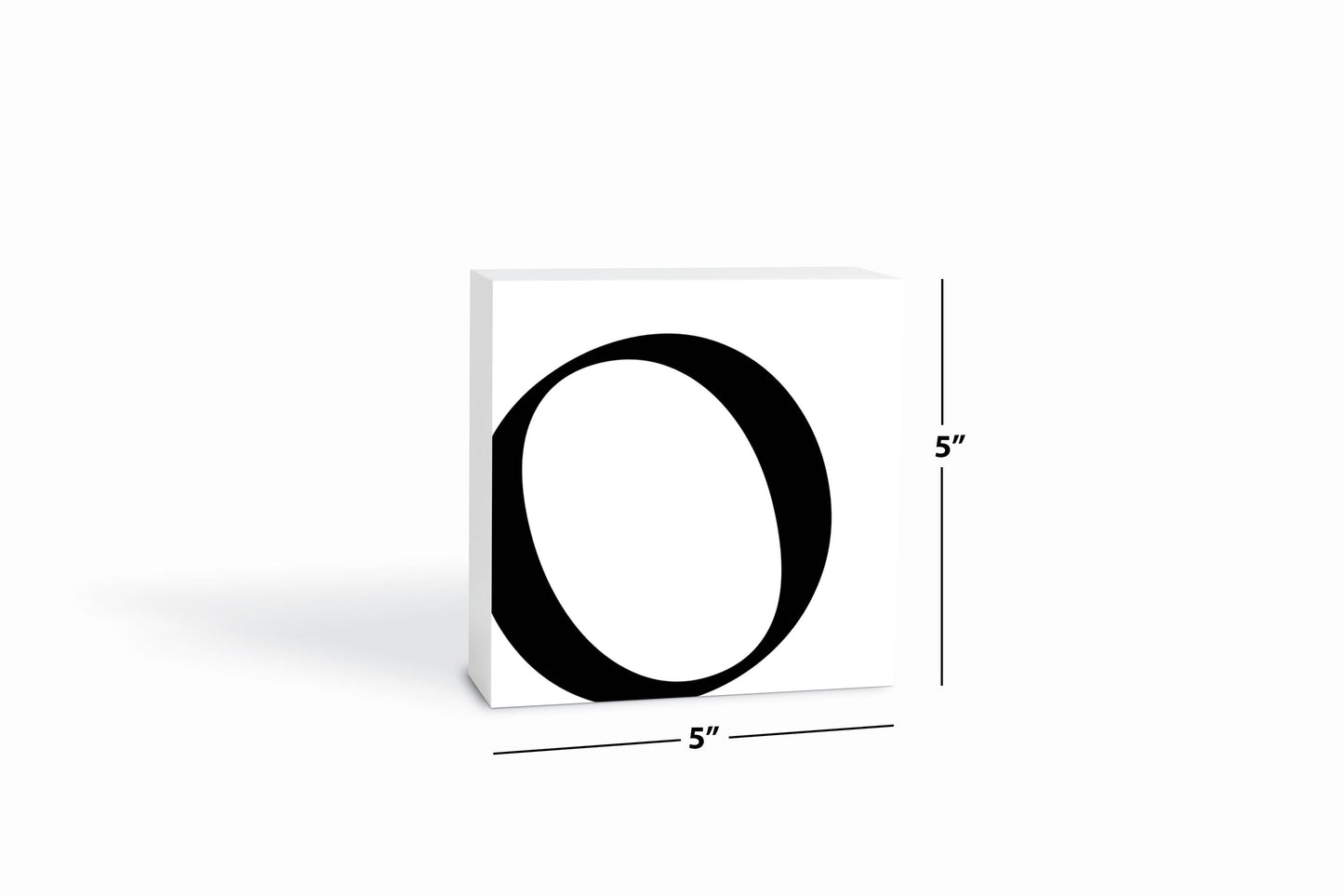 Minimal Monogram O | Wood Block | Eaches | Min 4