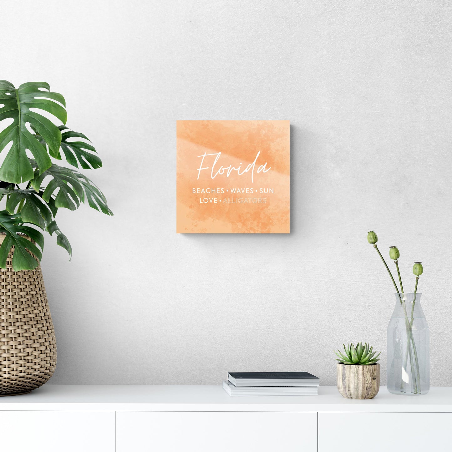 Florida Meaning Orange | Hi-Def Glass Art | Eaches | Min 1