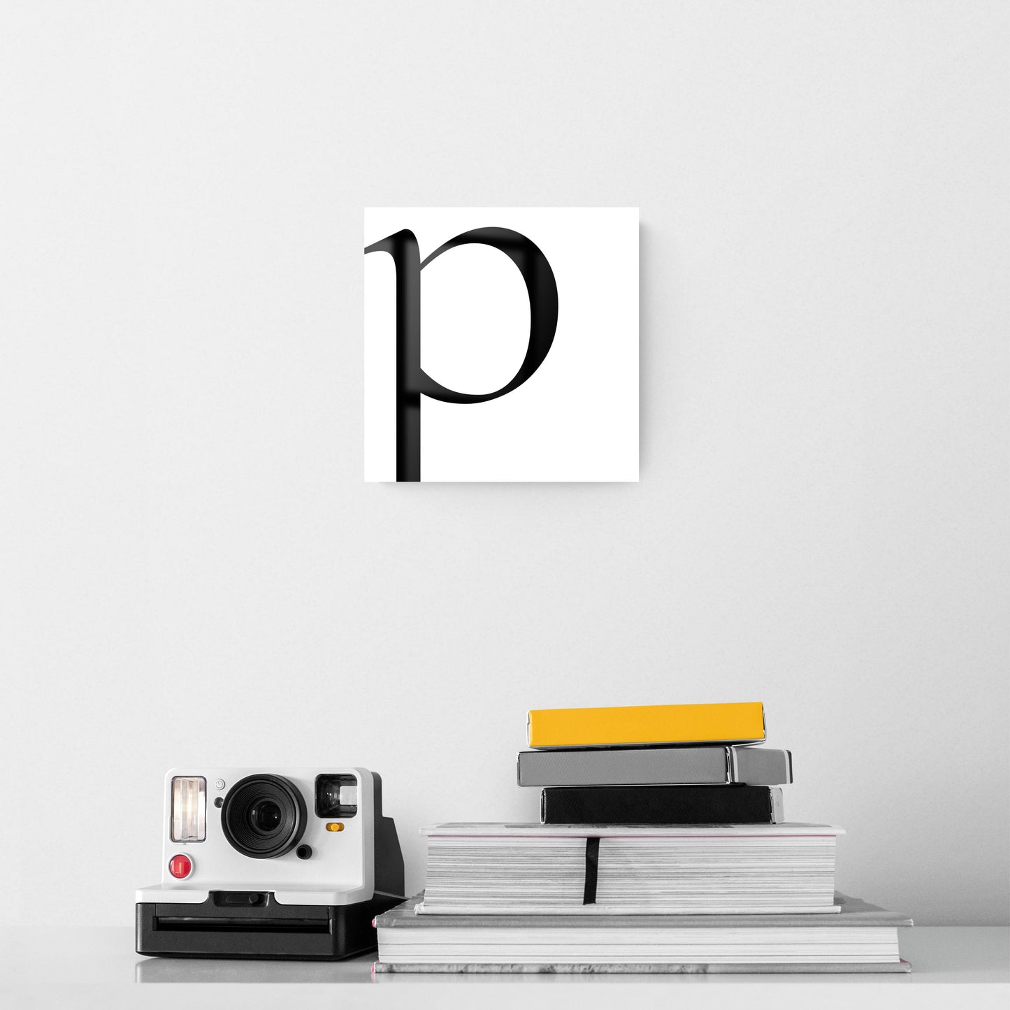 Minimal Monogram P | Hi-Def Glass Art | Eaches | Min 2