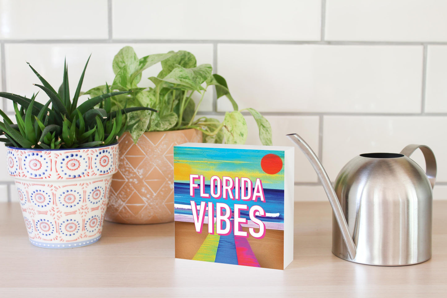 Florida Vibes | Wood Block | Eaches | Min 4