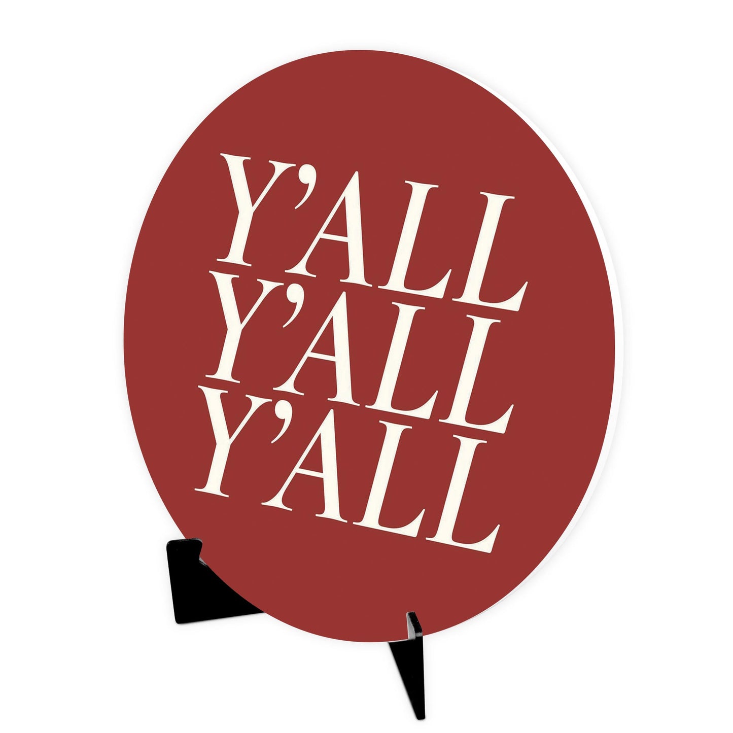 Modern Minimalist Oklahoma Yall | Wood Sign | Eaches | Min 1