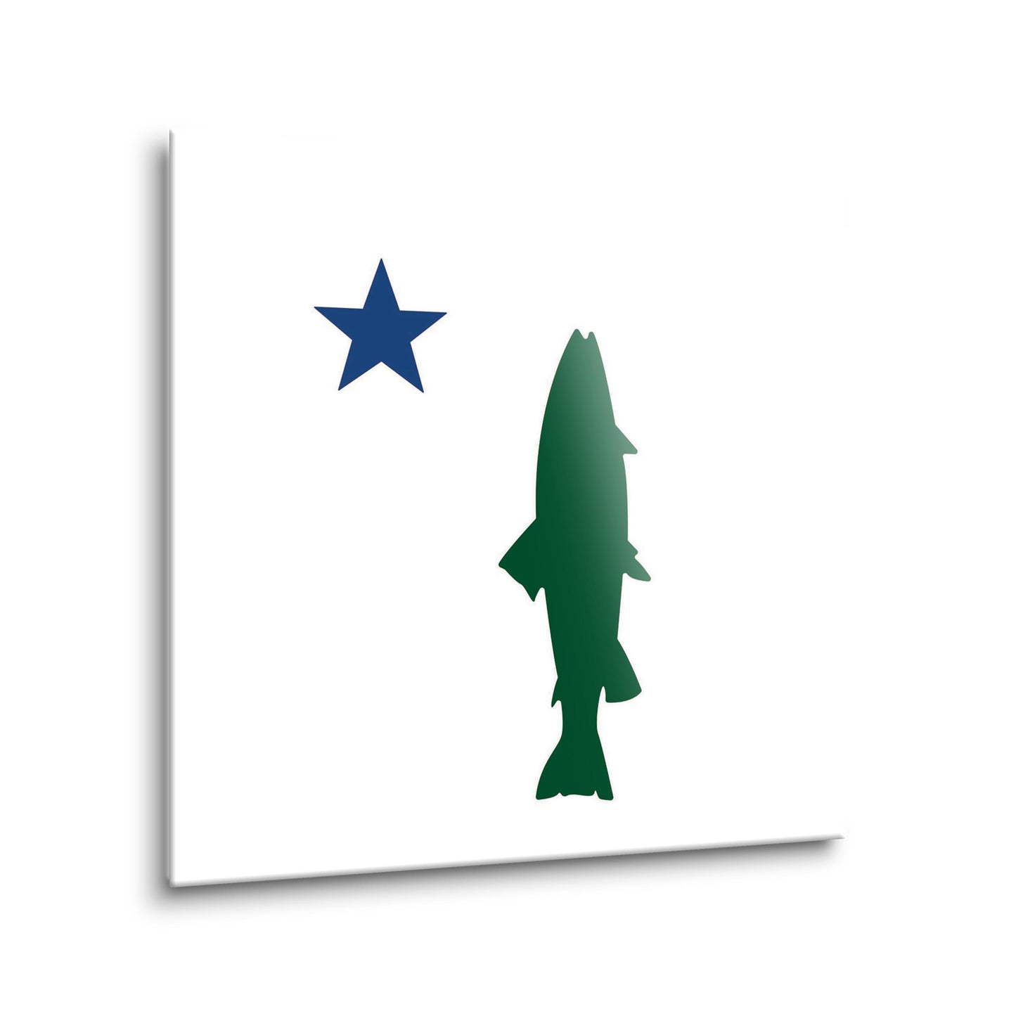New England Star And Trout | Hi-Def Glass Art | Eaches | Min 2