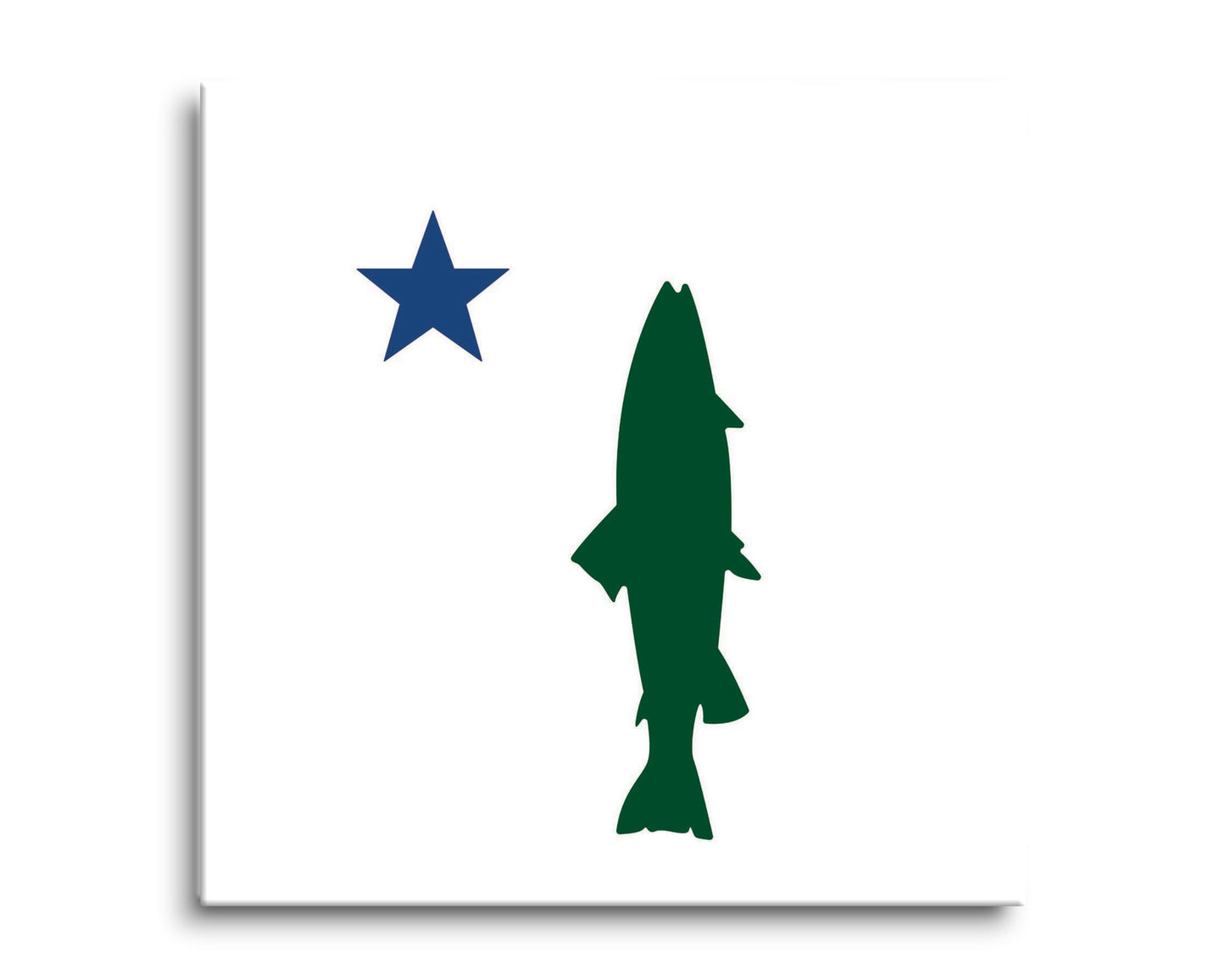 New England Star And Trout | Hi-Def Glass Art | Eaches | Min 2