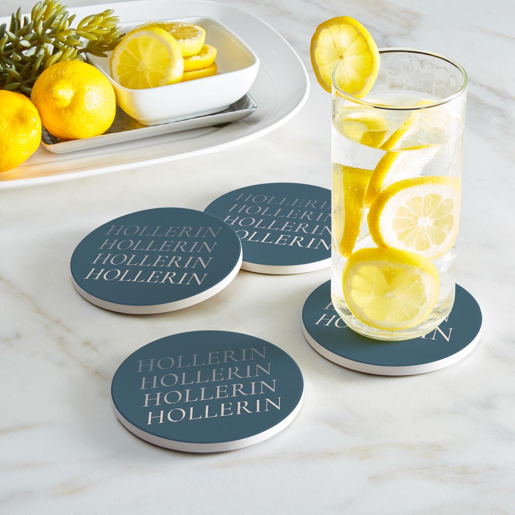 Modern Minimalist Arkansas Hollerin | Absorbent Coasters | Set of 4 | Min 2