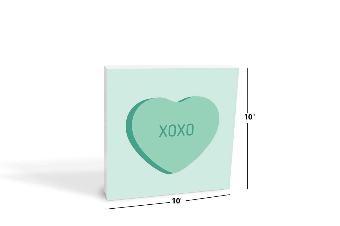 Message Hearts Xo | Wood Block | Eaches | Min 2