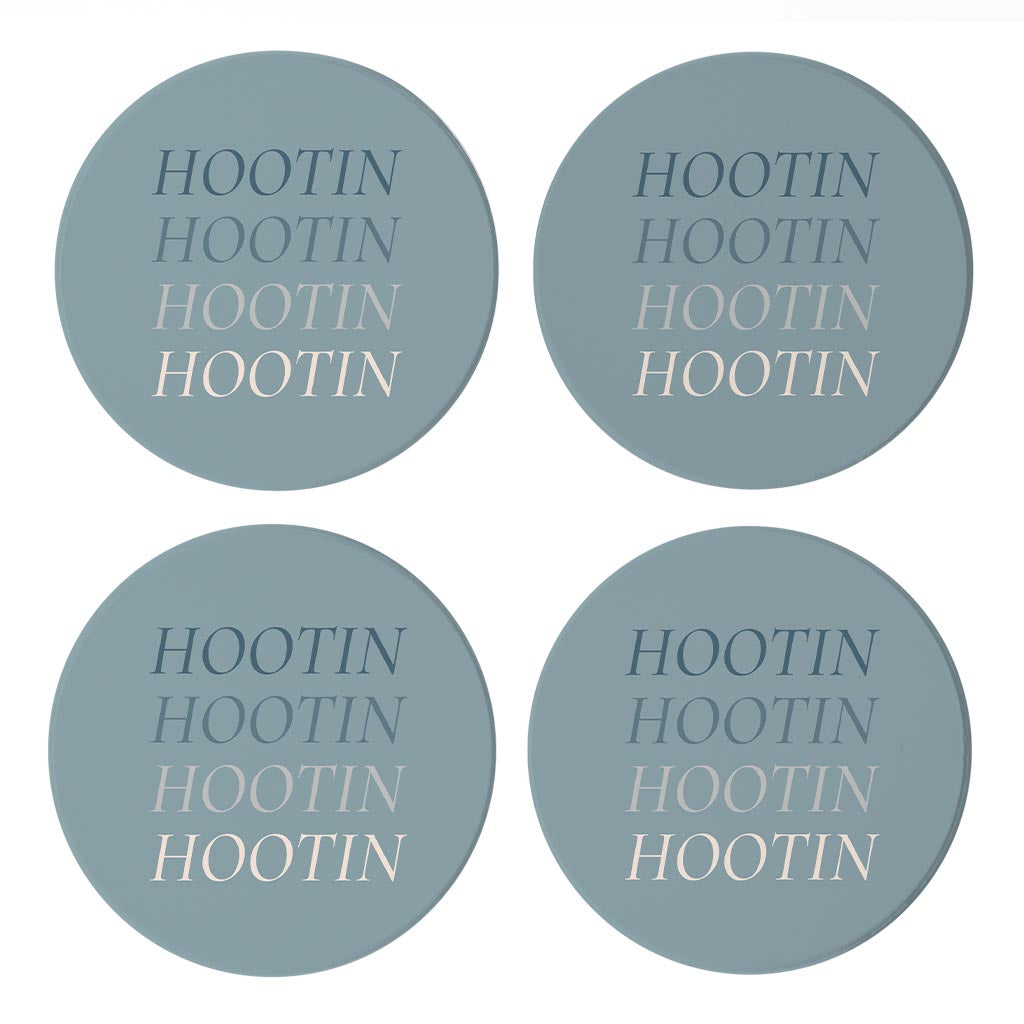 Modern Minimalist Arkansas Hootin | Absorbent Coasters | Set of 4 | Min 2
