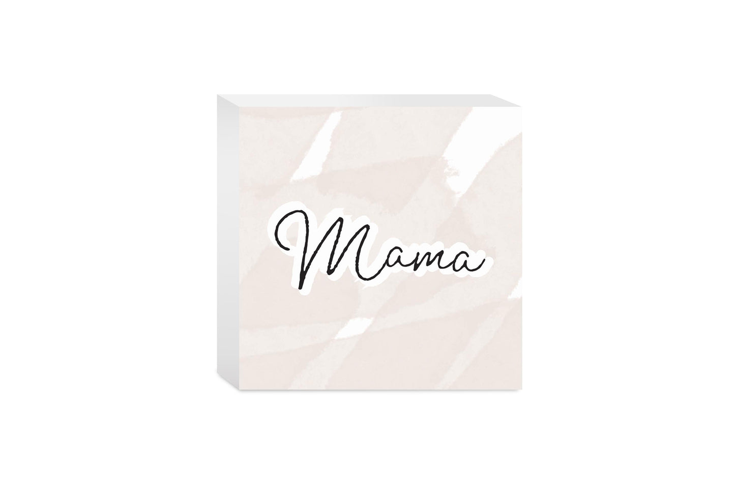 Modern Minimalist Mothers Day Mama | Wood Block | Eaches | Min 4