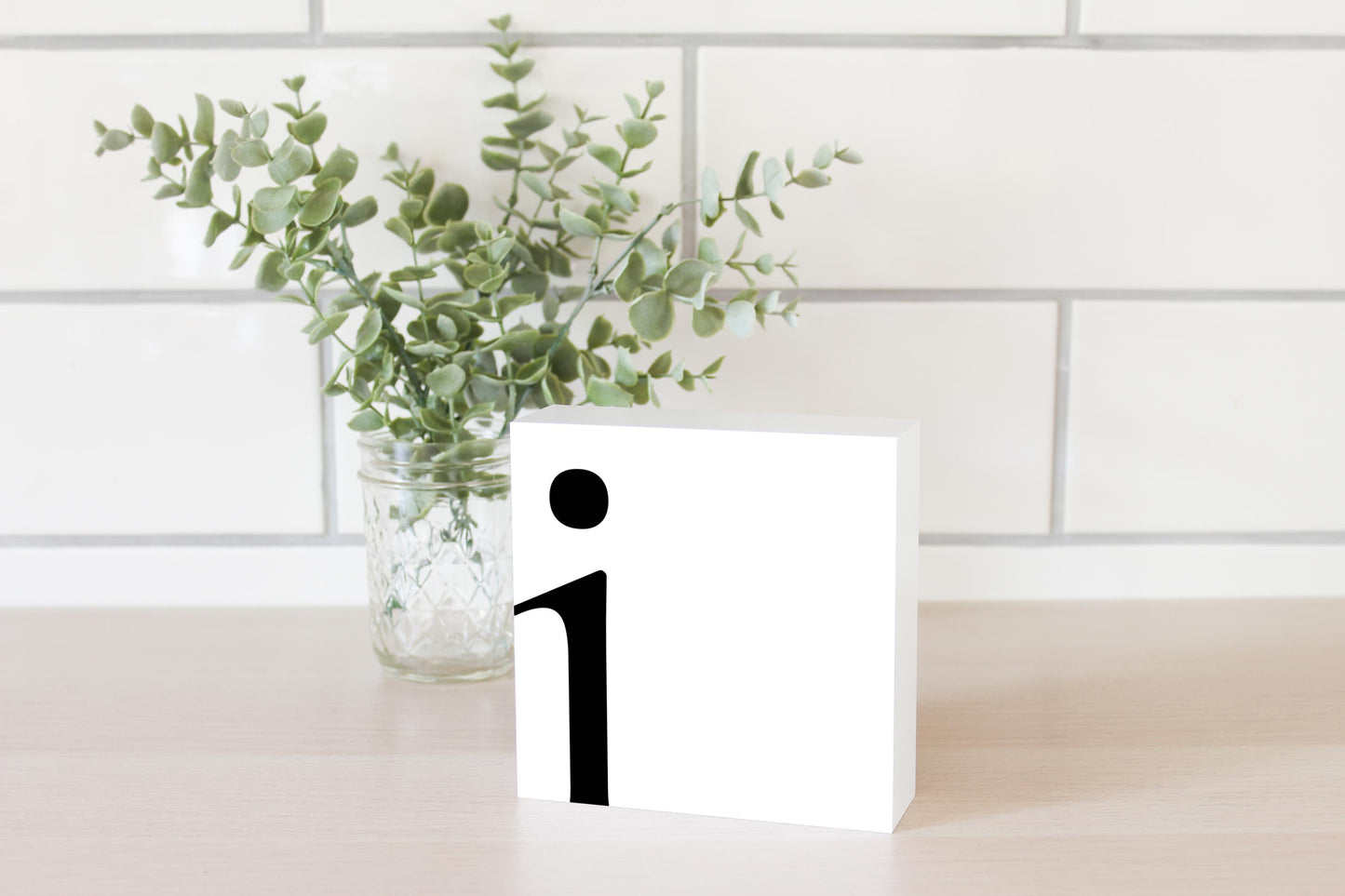 Minimal Monogram I | Wood Block | Eaches | Min 4