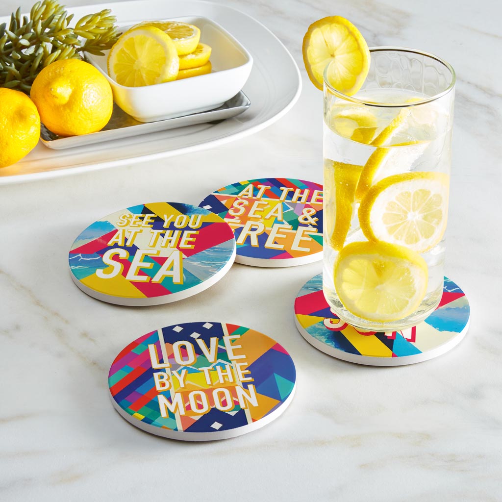 Bright Florida Patterns| Absorbent Coasters | Set of 4 | Min 2