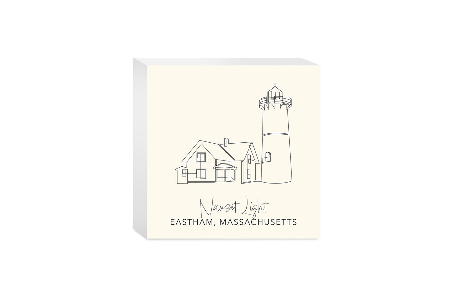 Cream Nauset Light | Wood Block | Eaches | Min 4
