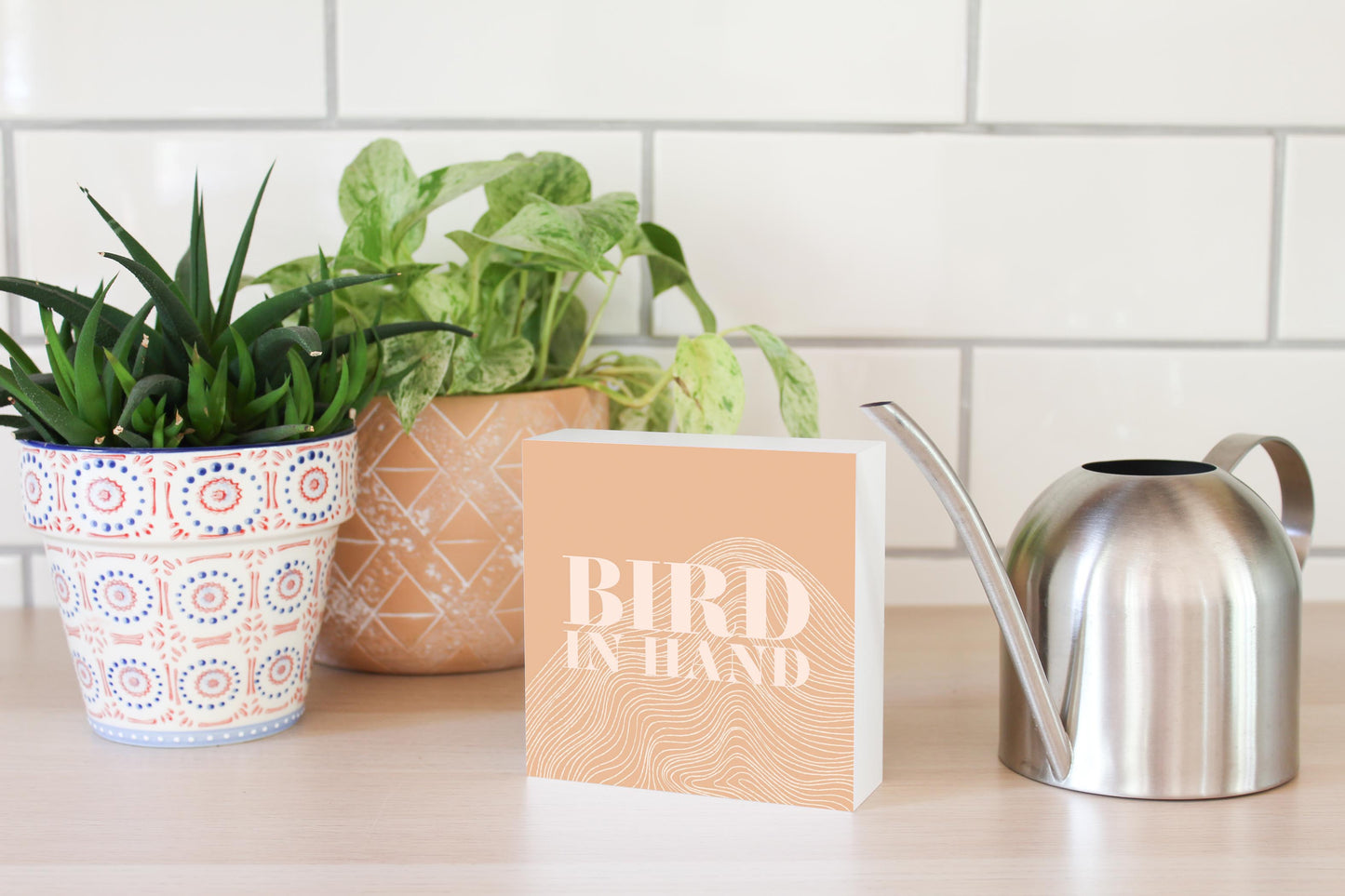 Modern Minimalist Pennsylvania Bird Quip | Wood Block | Eaches | Min 4