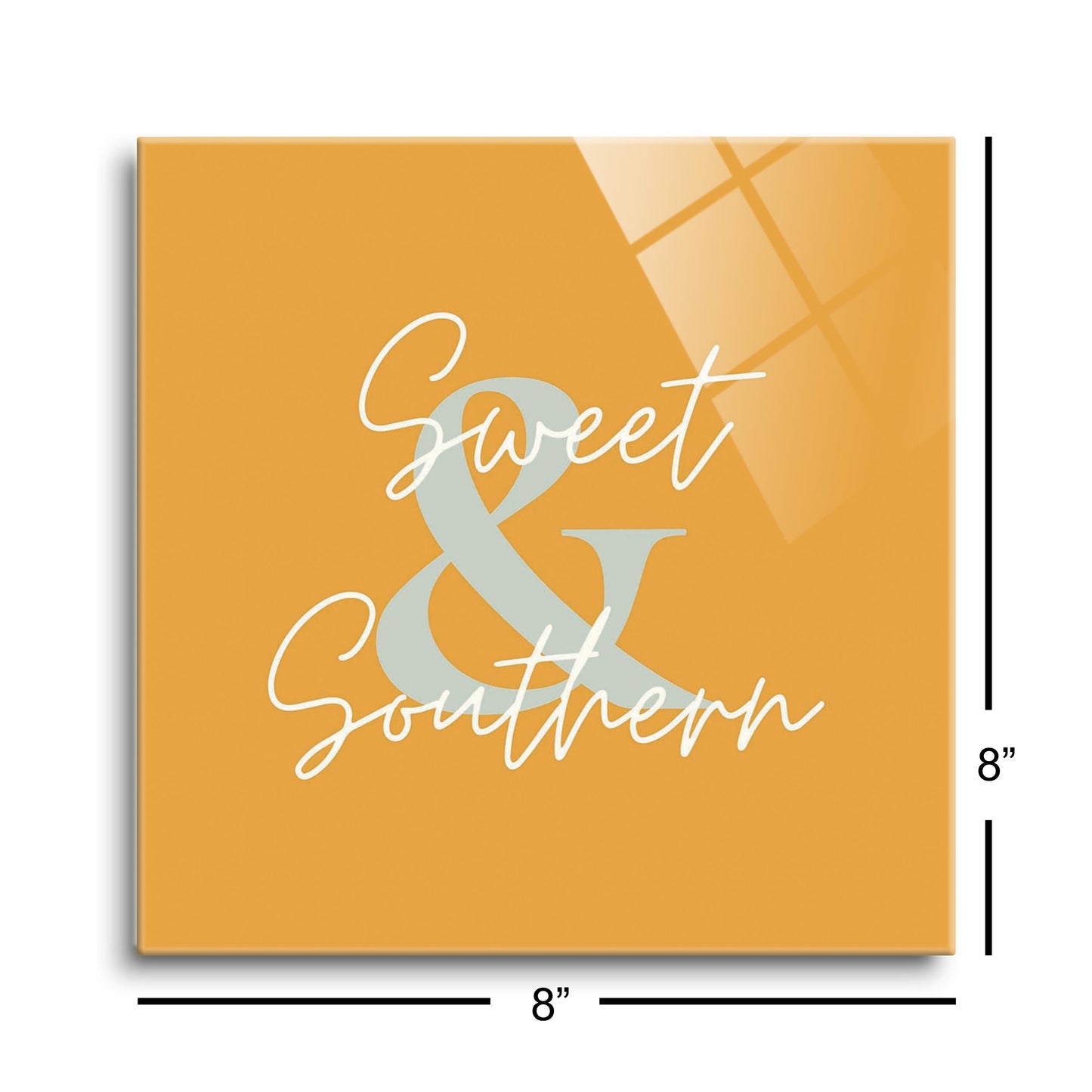Modern Minimalist Oklahoma Sweet Southern | Hi-Def Glass Art | Eaches | Min 2