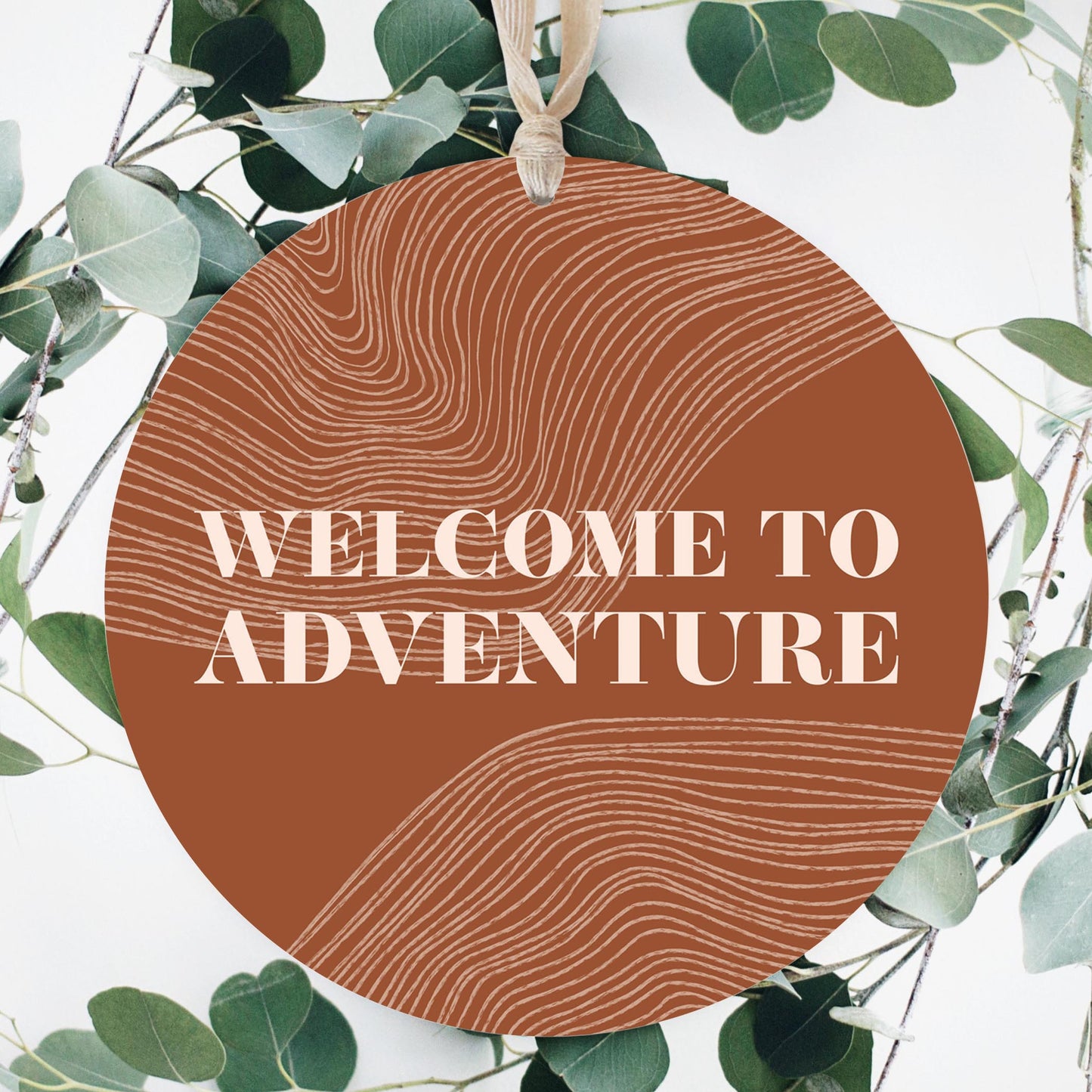 Modern Minimalist Pennsylvania Adventure Quip | Wood Ornament | Eaches | Min 1