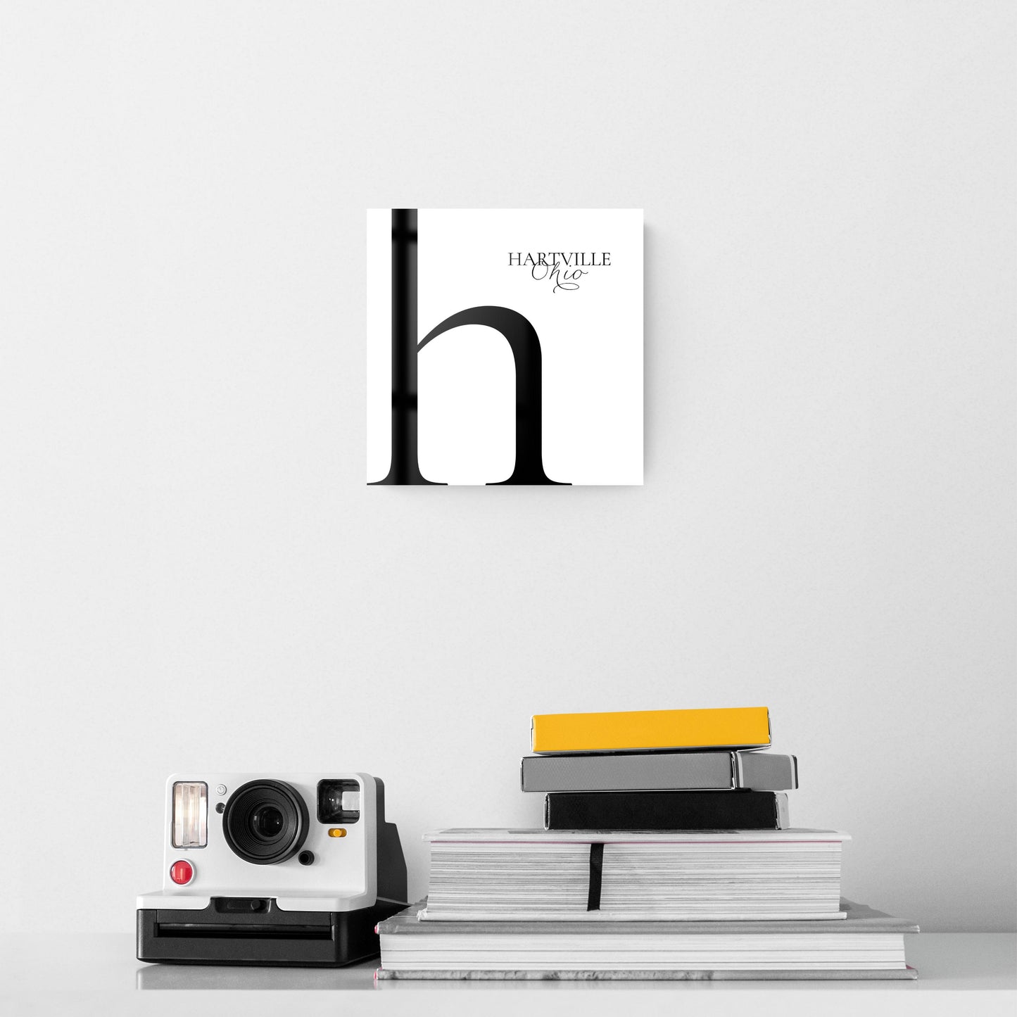 Hartville Oh Minimal Monogram | Hi-Def Glass Art | Eaches | Min 2