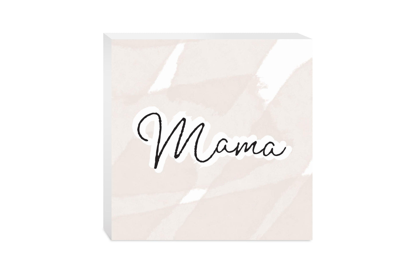Modern Minimalist Mothers Day Mama | Wood Block | Eaches | Min 2