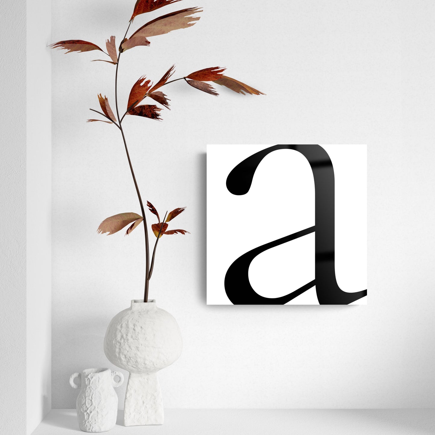 Minimal Monogram A | Hi-Def Glass Art | Eaches | Min 2