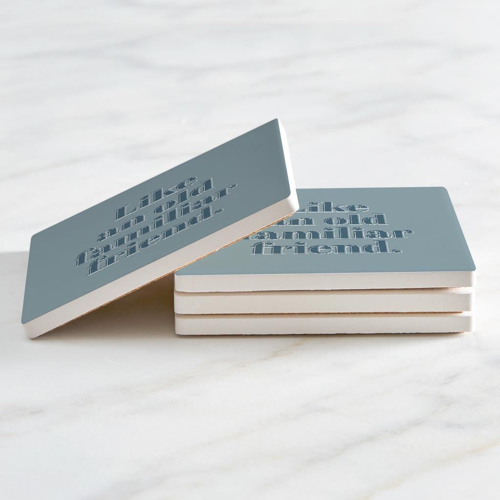 Modern Minimalist Arkansas Familiar Friend | Absorbent Coasters | Set of 4 | Min 2
